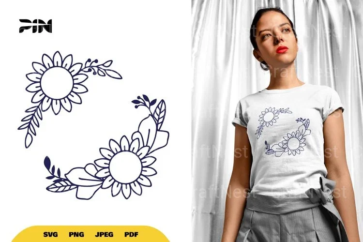 Floral Frame SVG Bundle