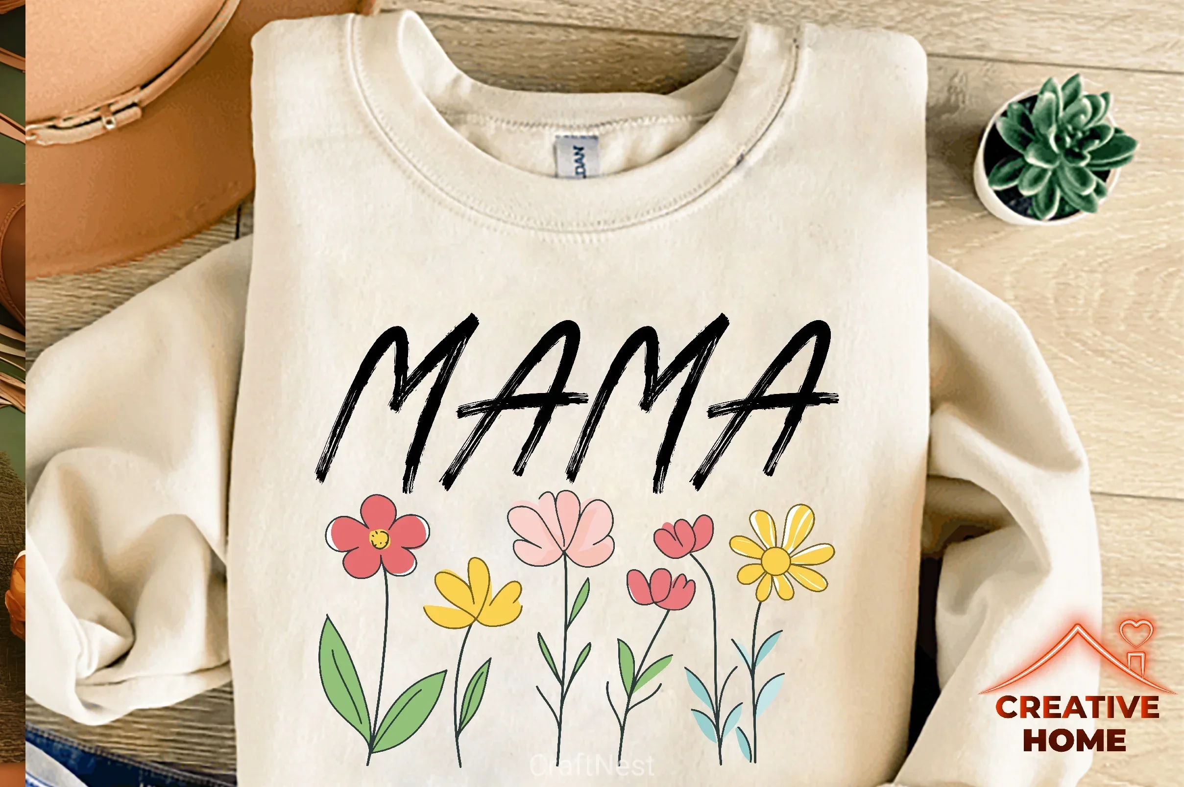 Floral Mama Retro Flowers SVG Bundle - Image 2