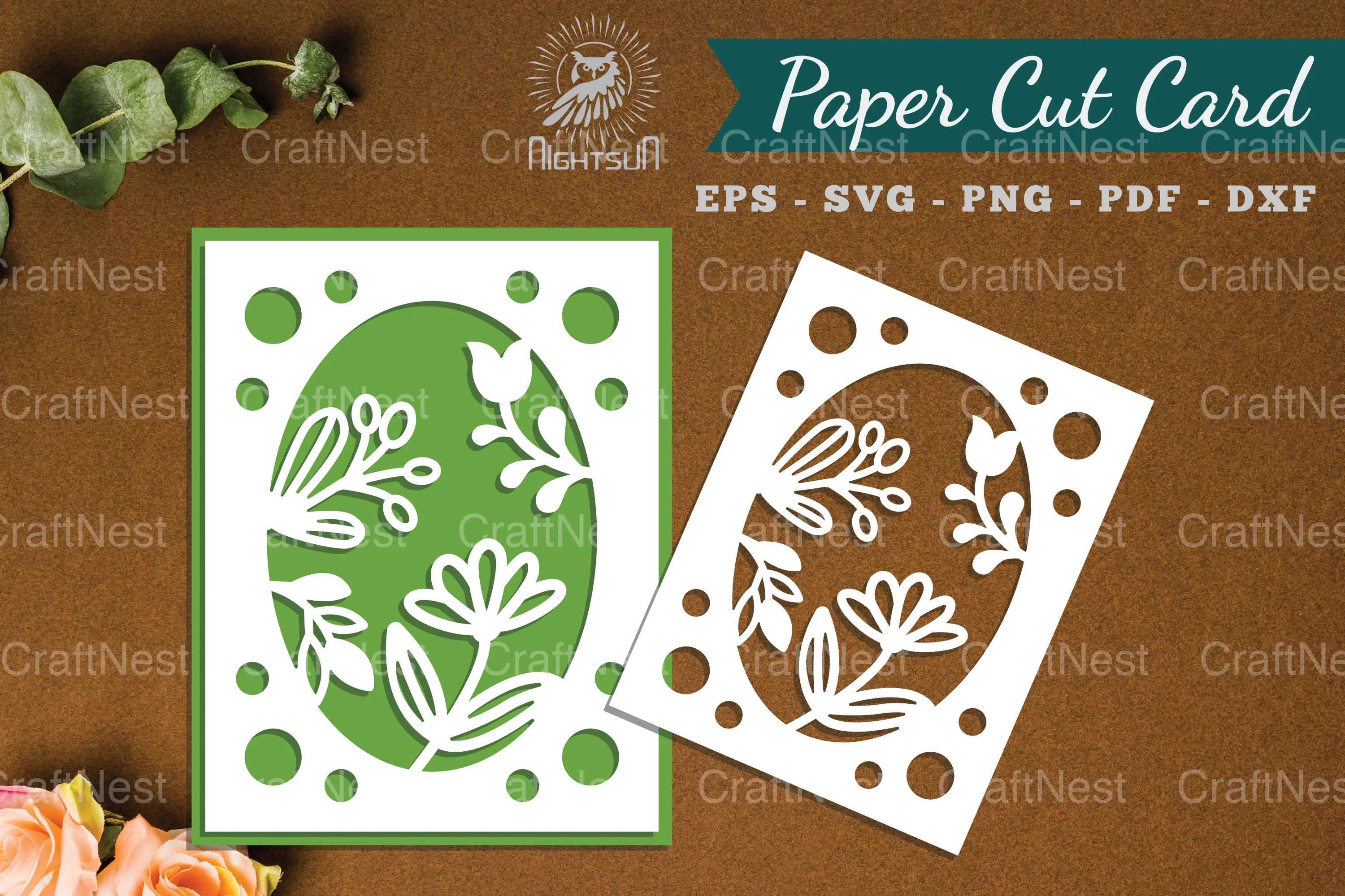 Floral Paper Cut Card SVG Bundle