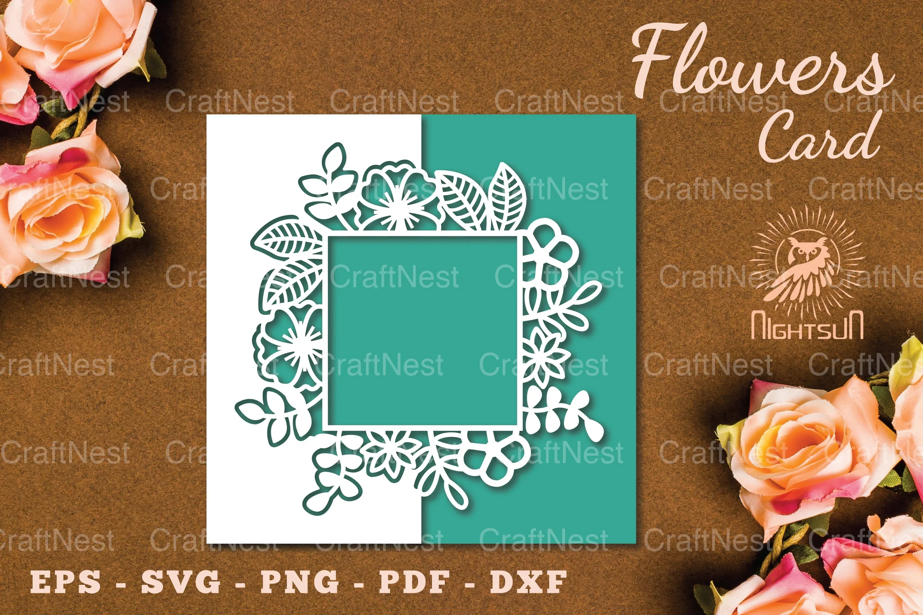 Floral Papercut Card SVG Bundle