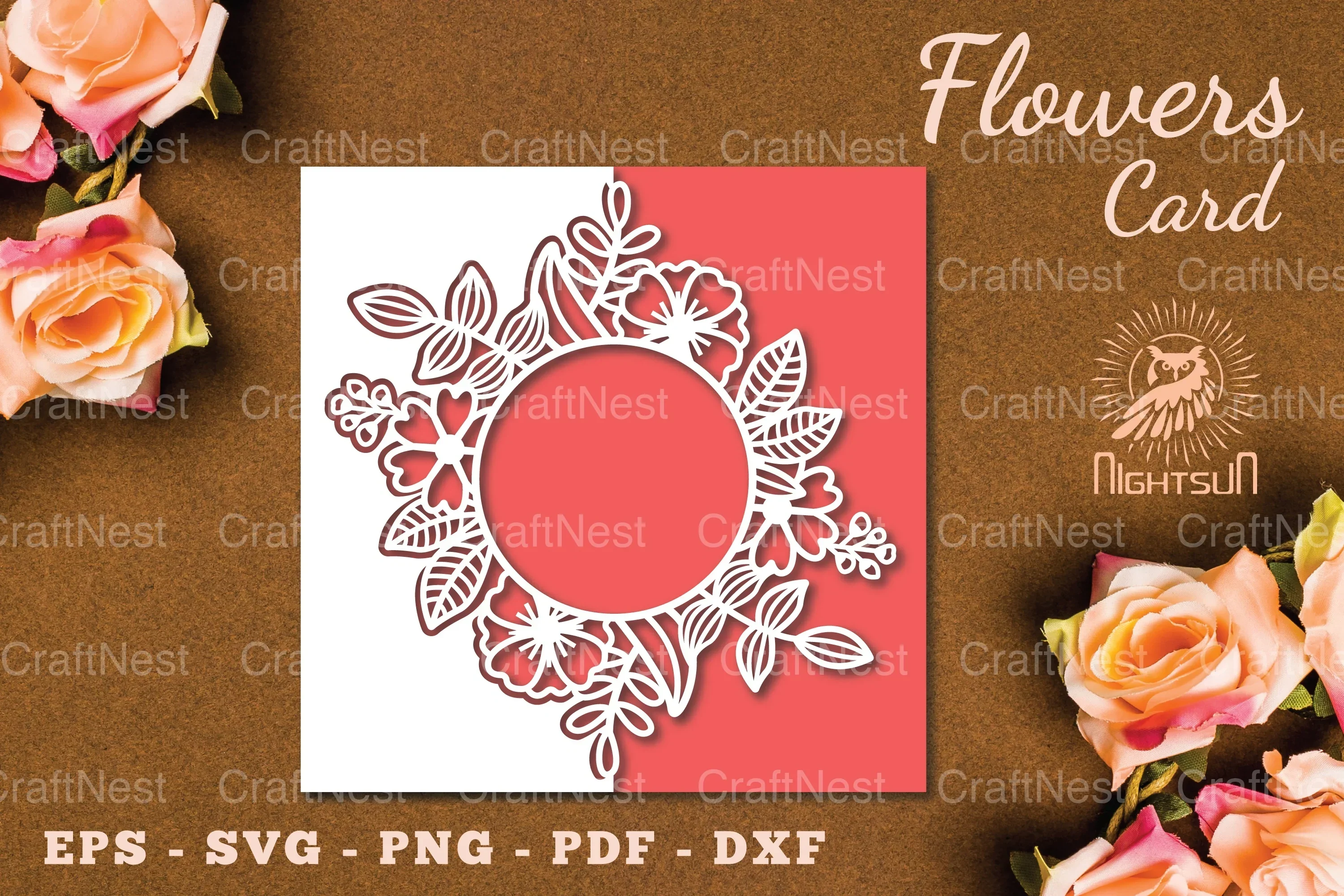 Floral Papercut Card SVG Bundle