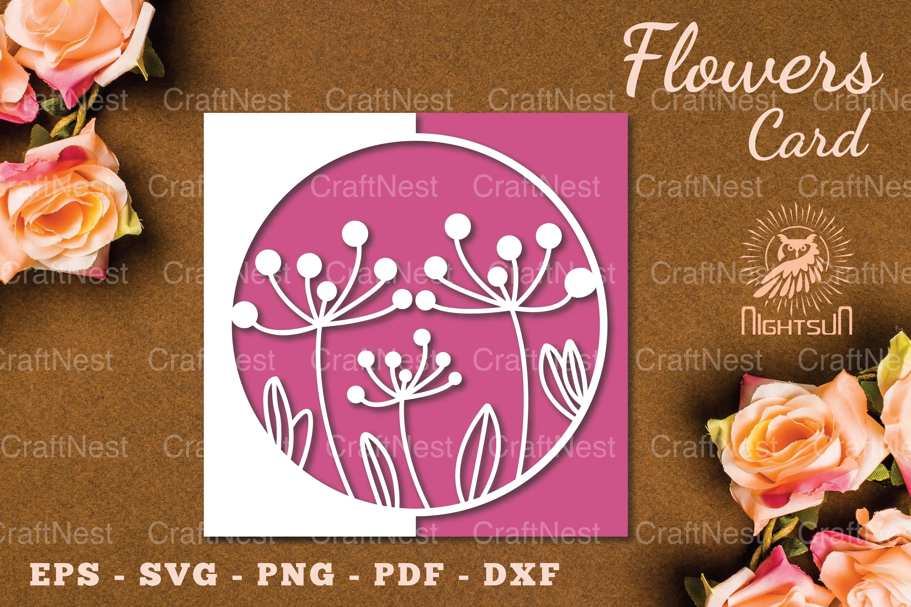 Floral Papercut Card SVG Bundle
