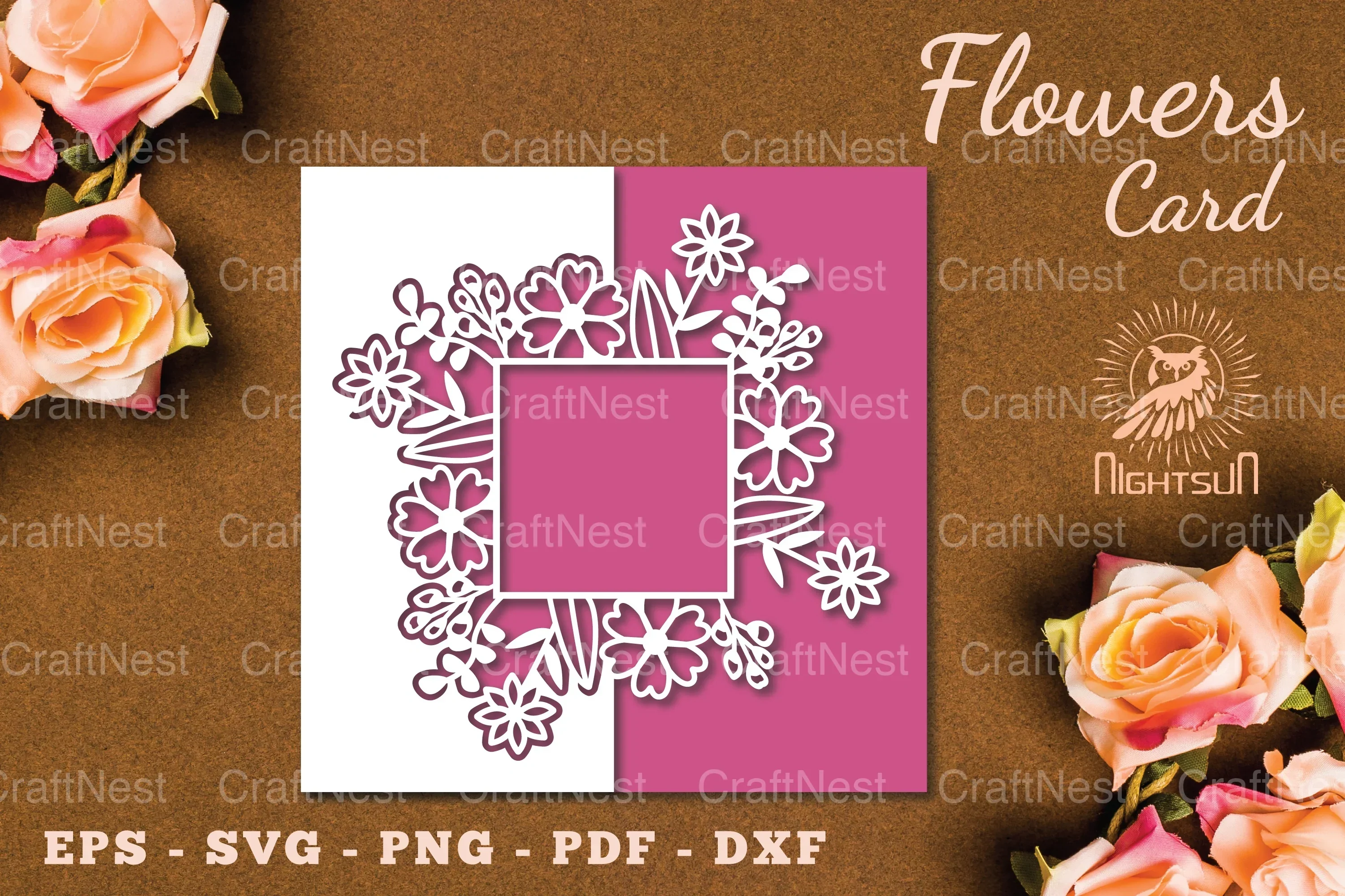 Floral Papercut Card SVG Bundle