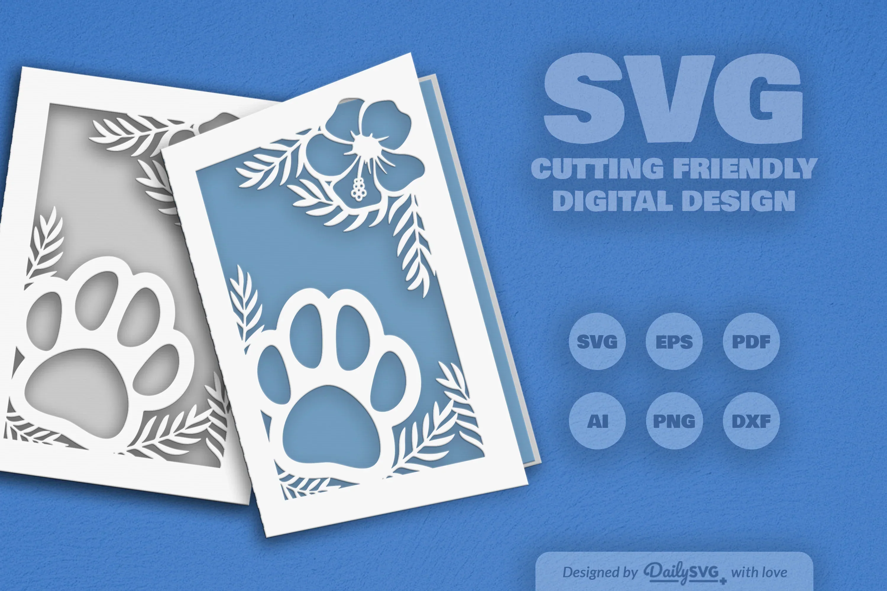 Floral Paw SVG Bundle for Pet Lovers - Image 2
