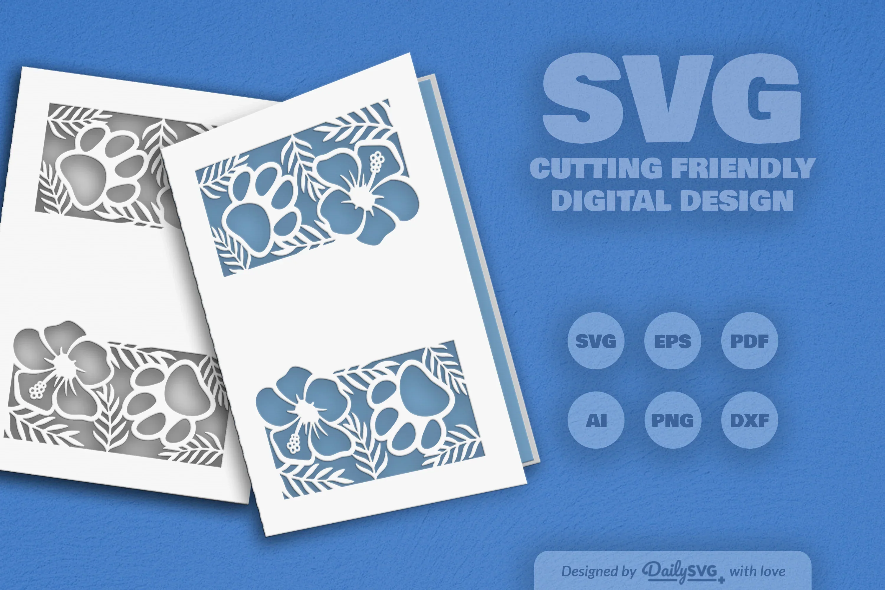 Floral Paw SVG Bundle for Pet Lovers - Image 2