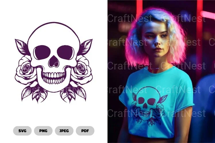 Floral Skull SVG Bundle