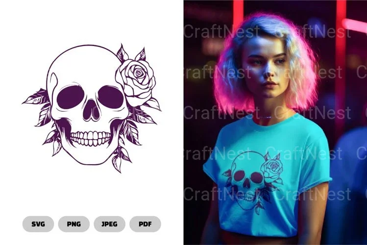 Floral Skull SVG Bundle