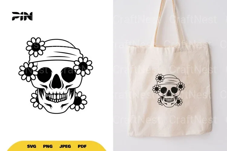 Floral Skull SVG Bundle