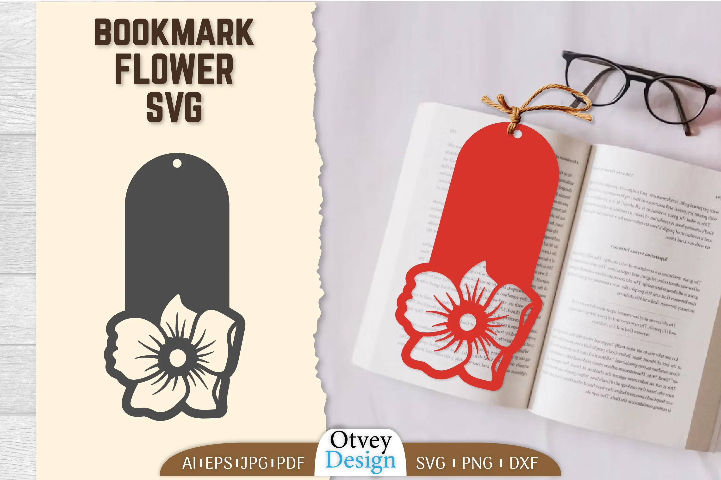 Flower Bookmark SVG Bundle