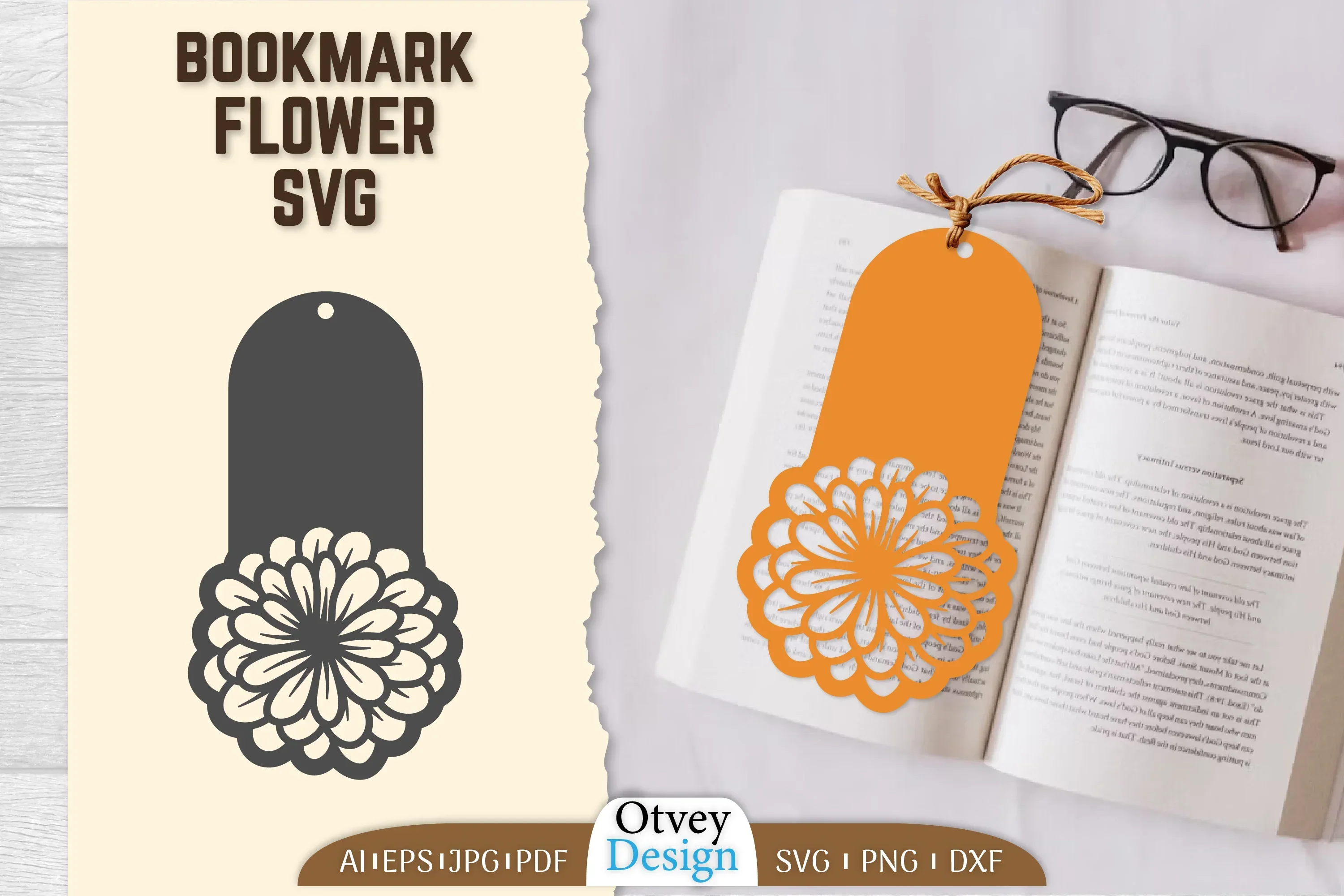 Flower Bookmark SVG Bundle