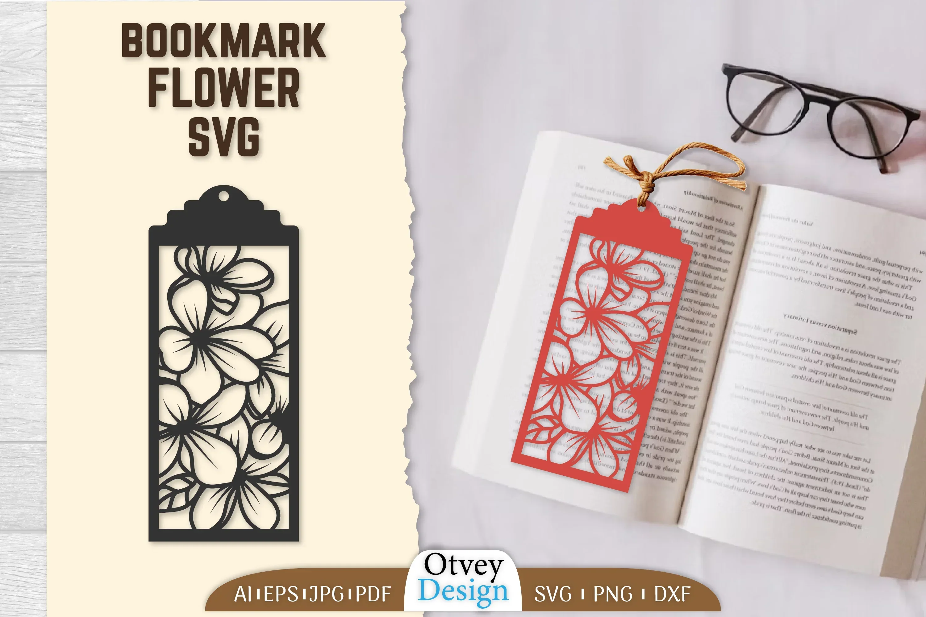 Flower Bookmark SVG Bundle