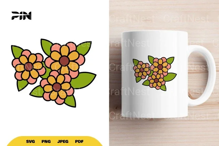 Flower Doodle SVG Bundle