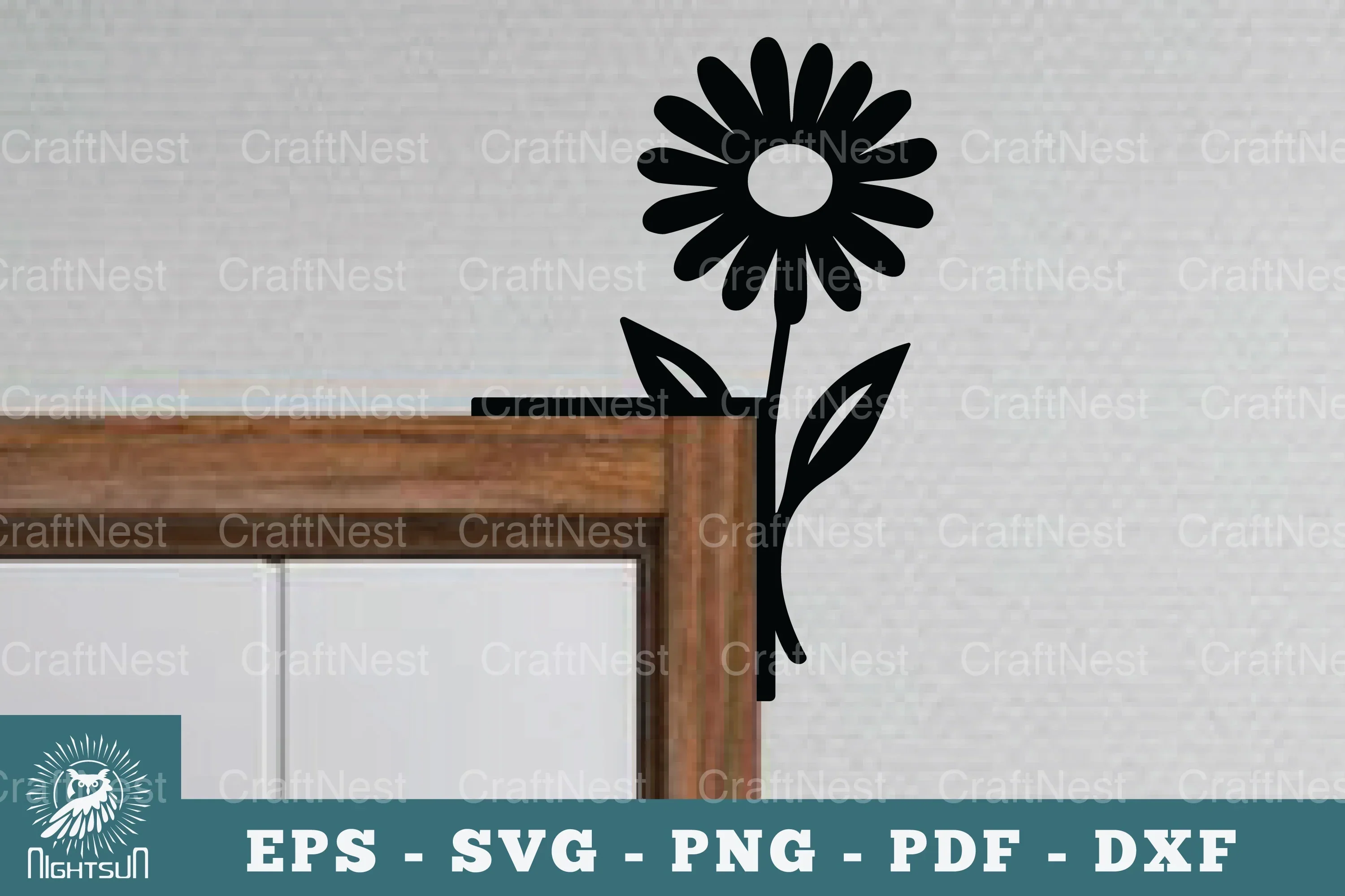 Flower Door Corner Lasercut SVG Bundle