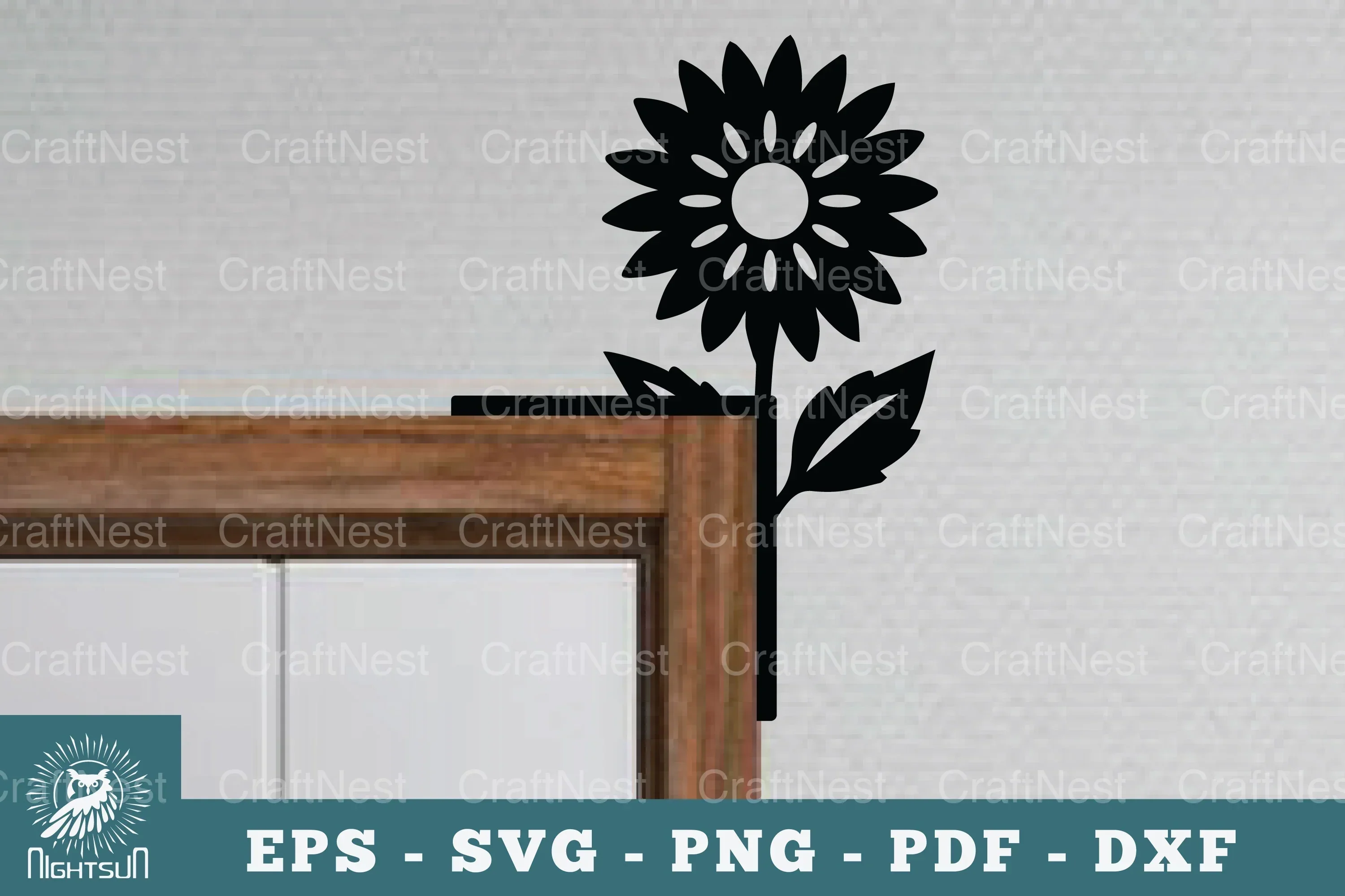 Flower Door Corner Lasercut SVG Bundle