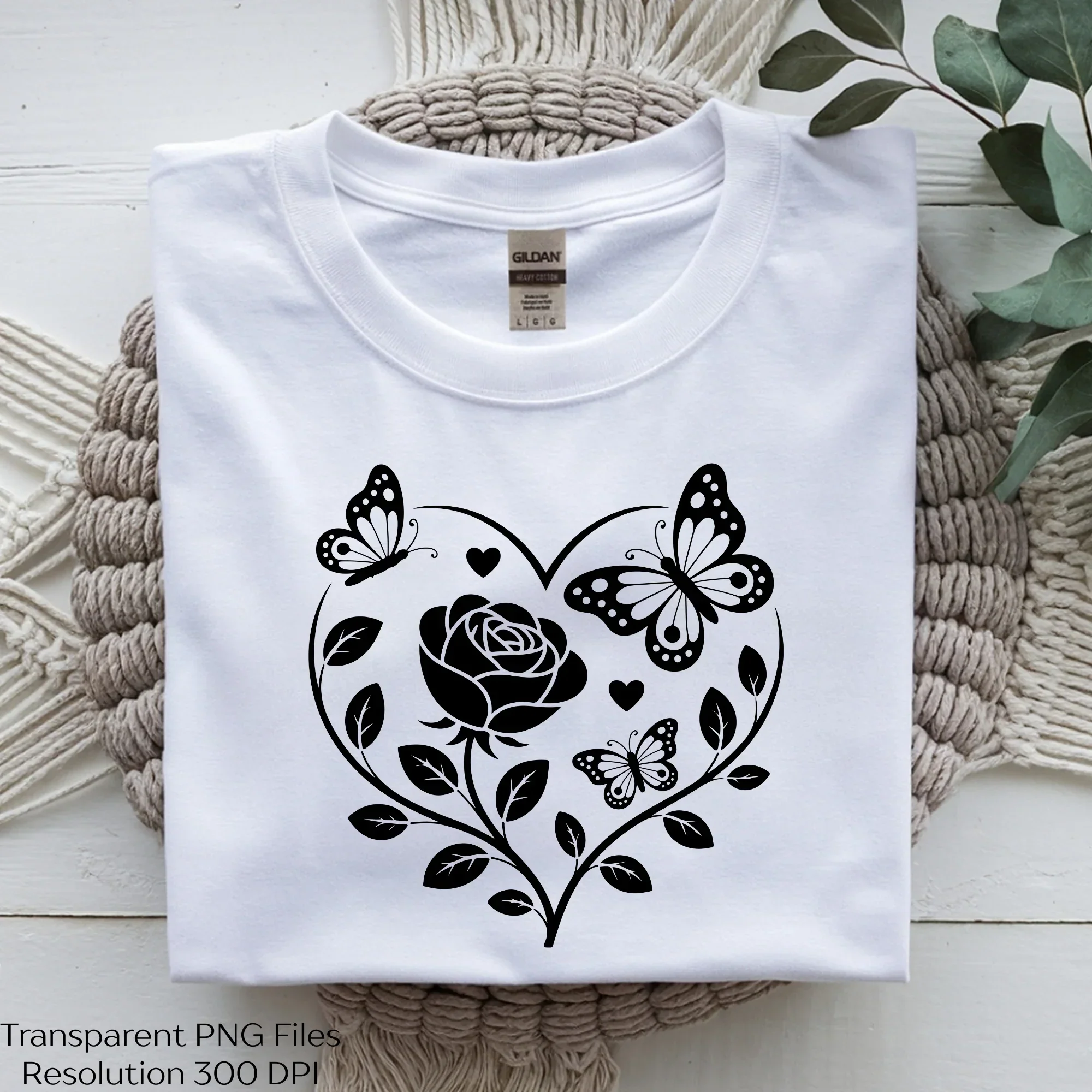 Flower Heart Valentine's Day Clipart Bundle