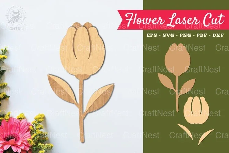 Flower Laser Cut Decoration Clipart Bundle