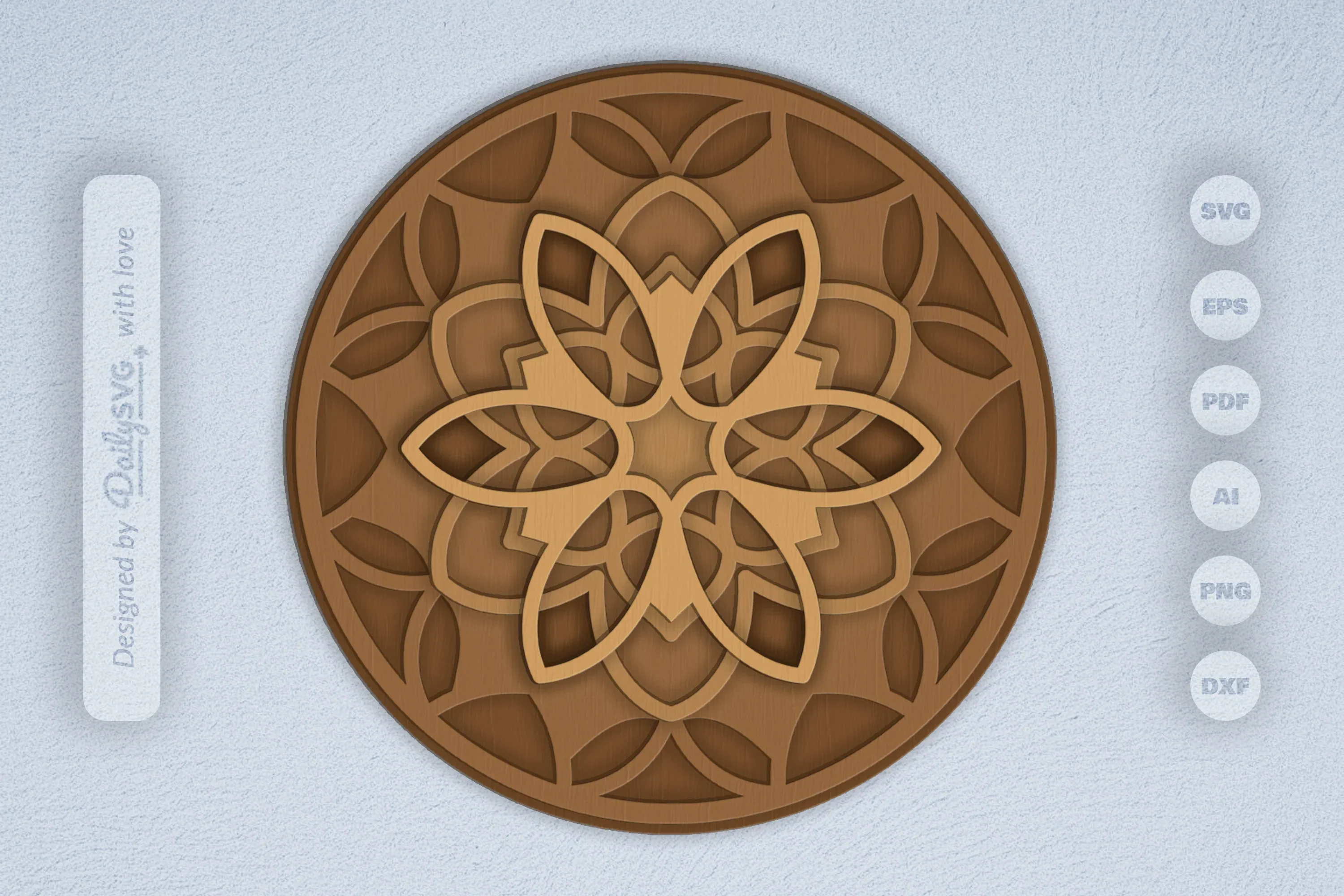 Flower Mandala Laser Cut SVG Bundle