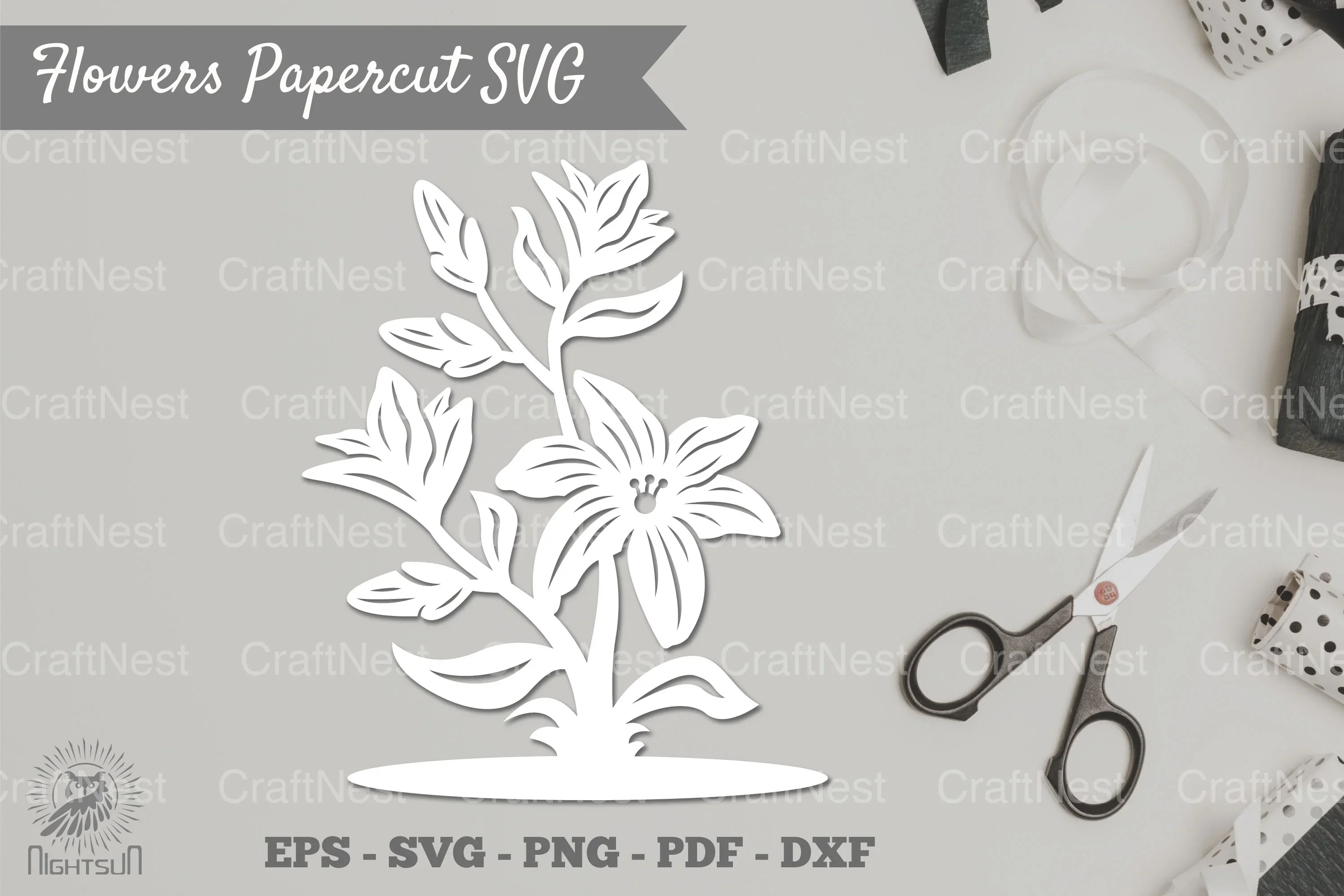 Flower Papercut SVG Bundle