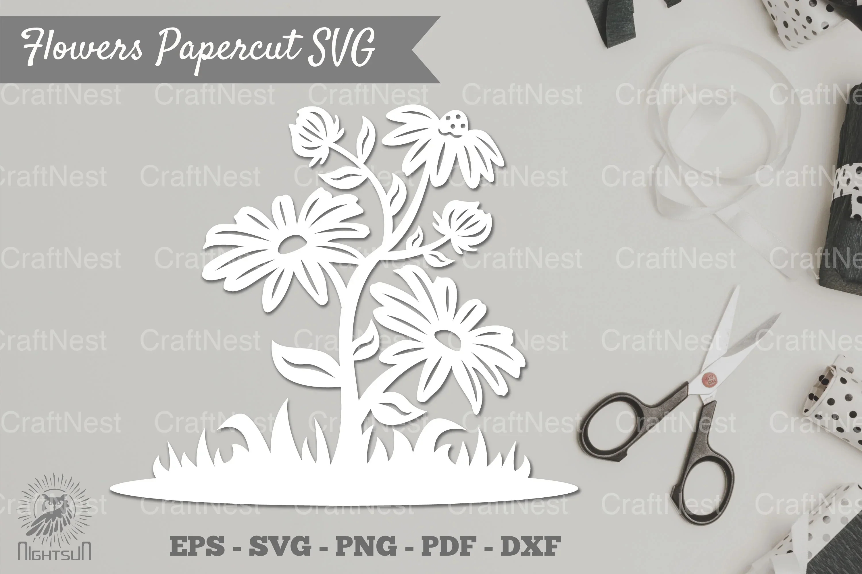 Flower Papercut SVG Bundle
