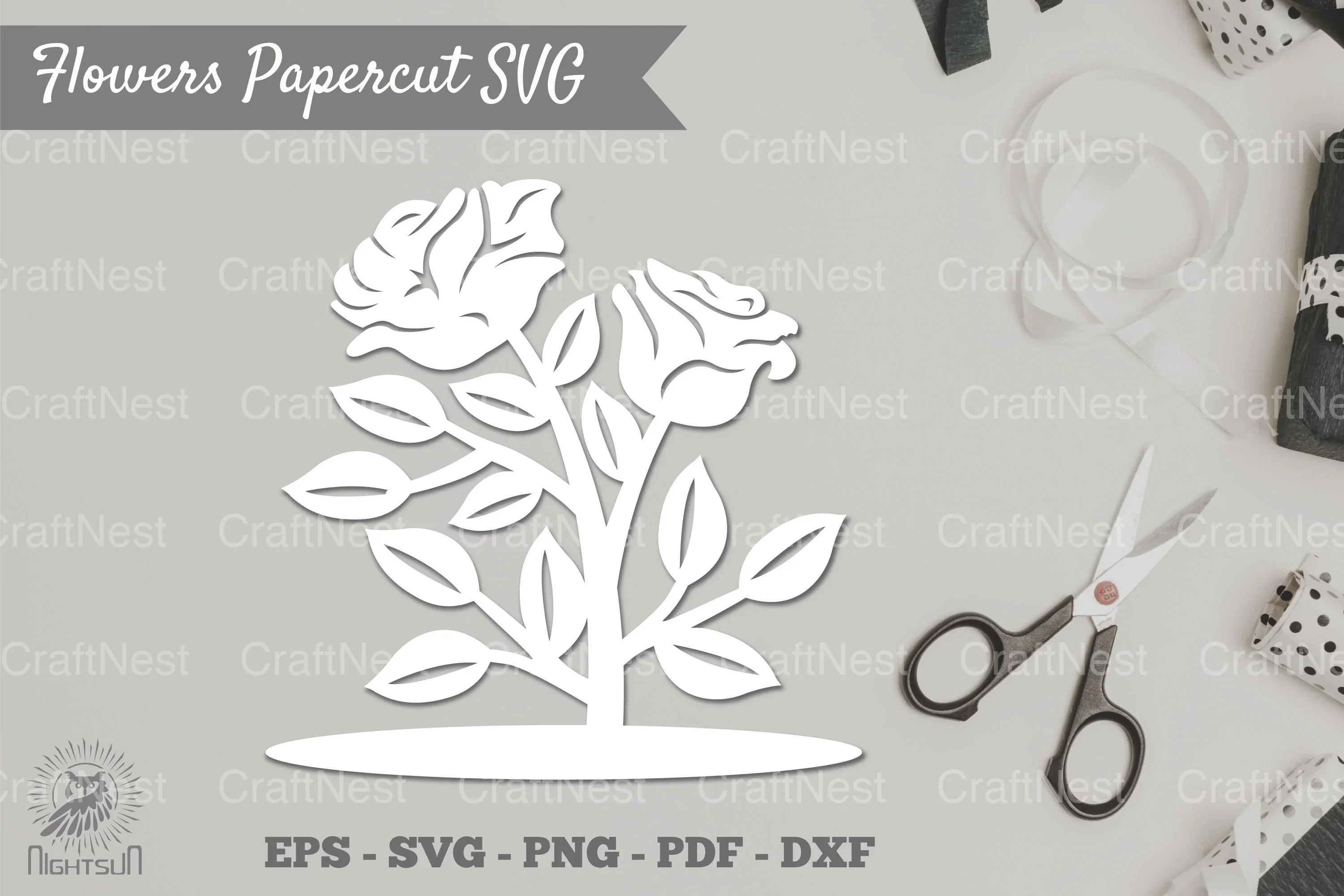 Flower Papercut SVG Bundle