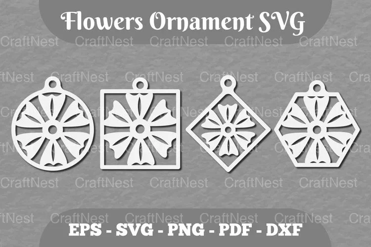 Flowers Ornament SVG Bundle