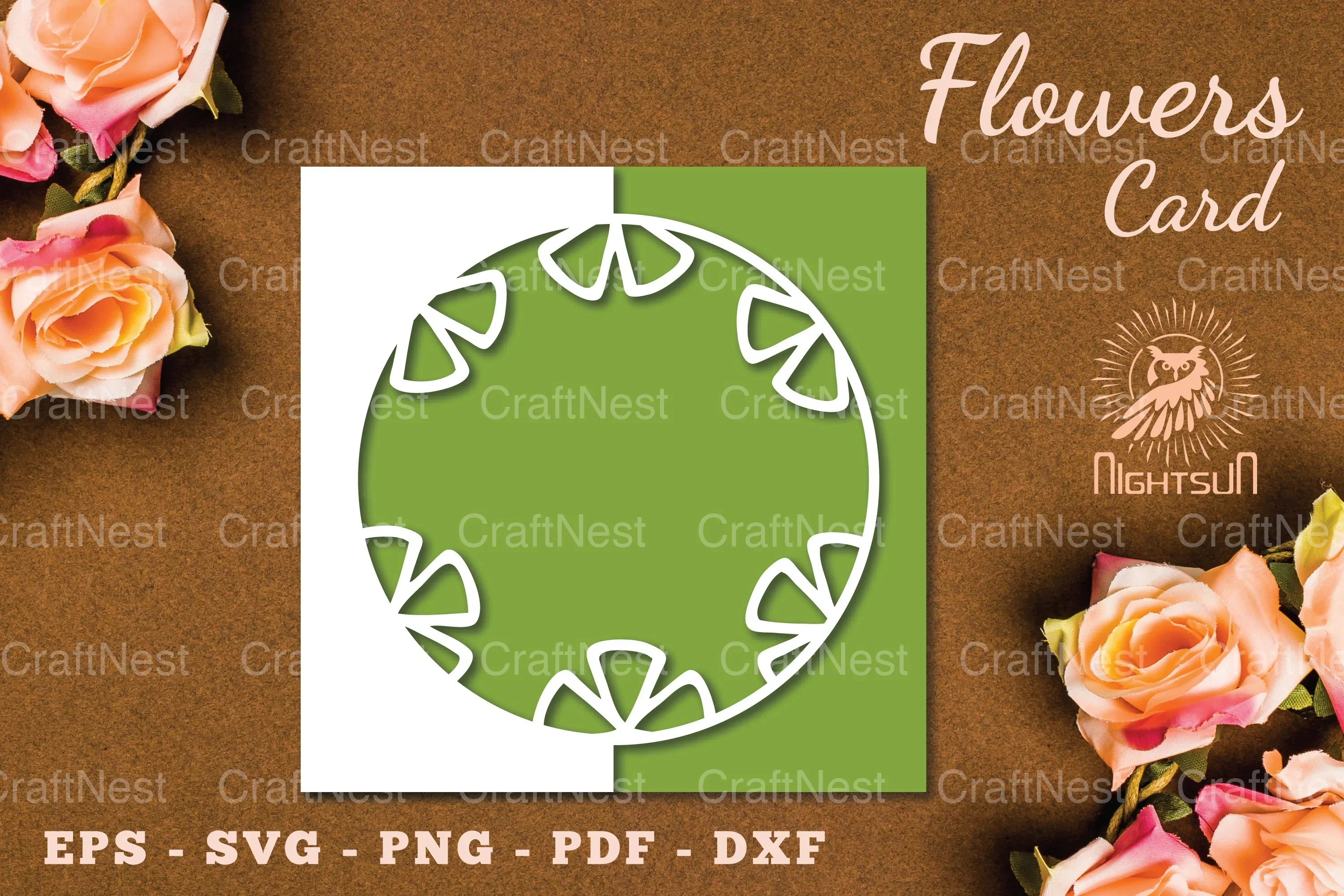 Flowers Papercut Card SVG Bundle