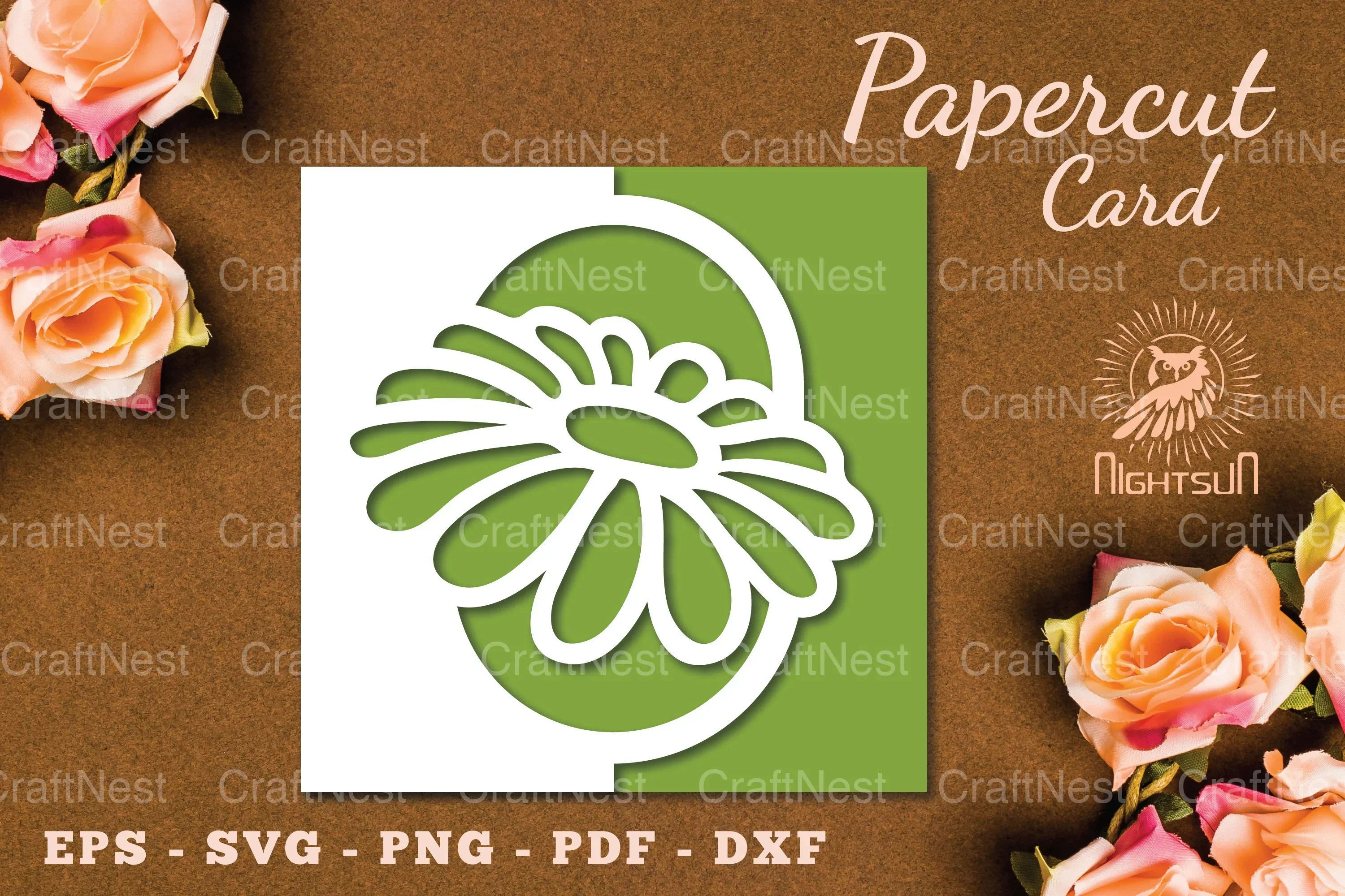 Flowers Papercut Card SVG Bundle