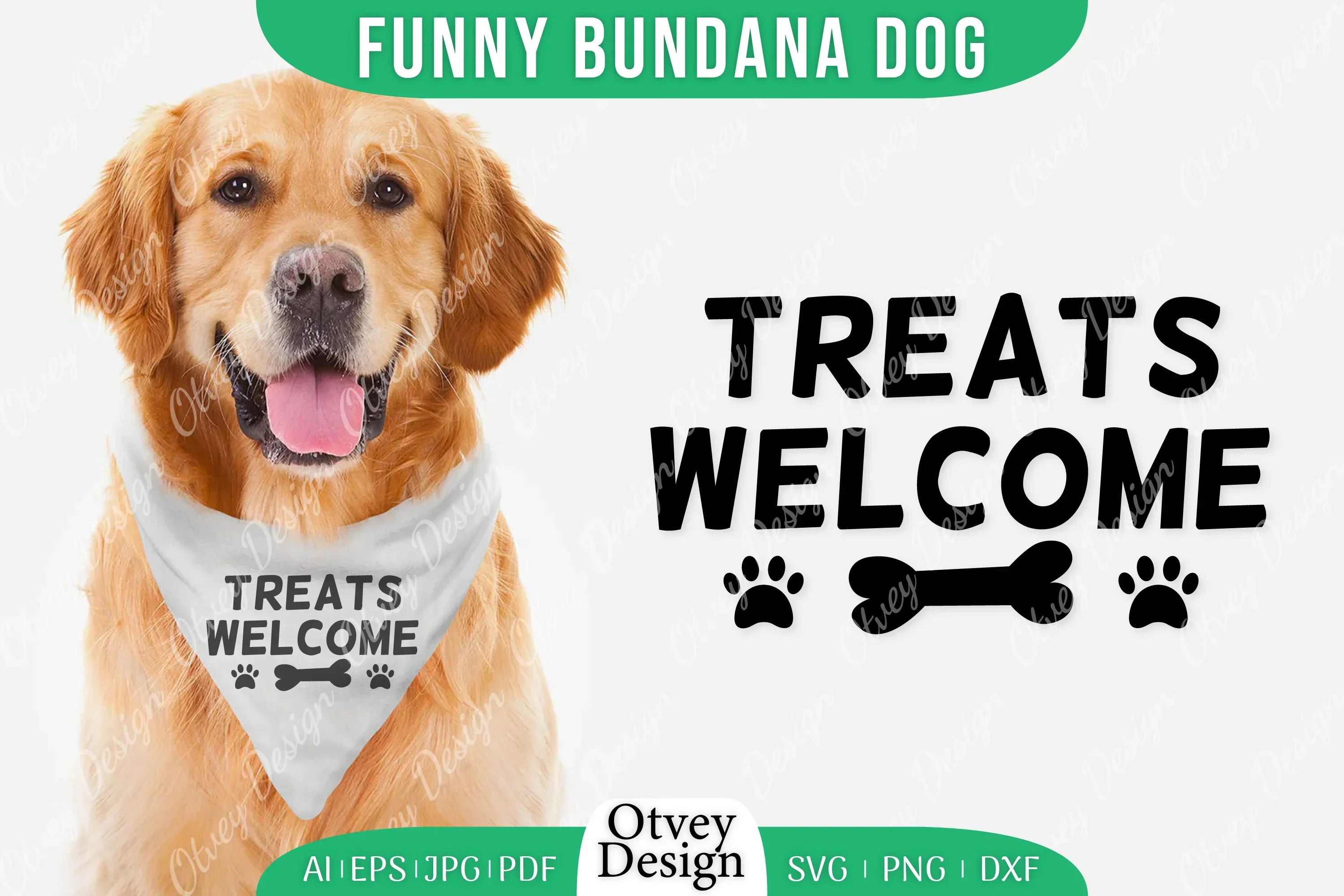 Funny Dog Bandana SVG Bundle