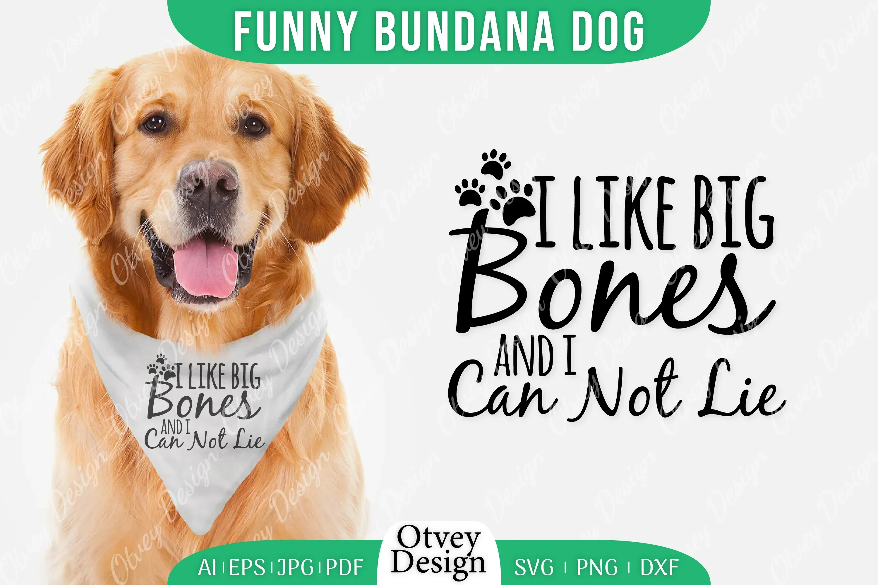 Funny Dog Bandana SVG Bundle