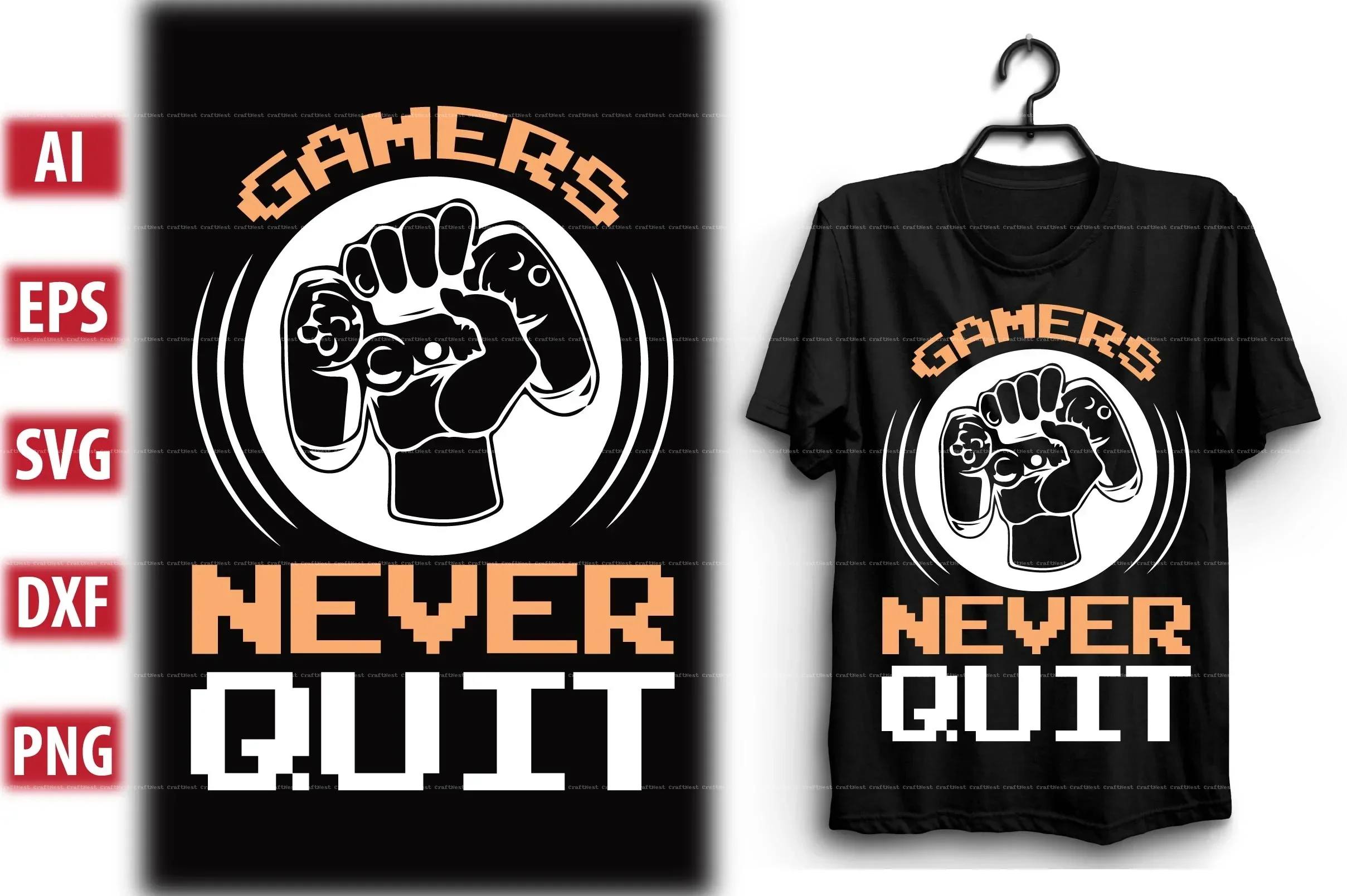 Gaming T-Shirt Design SVG Bundle - Image 3