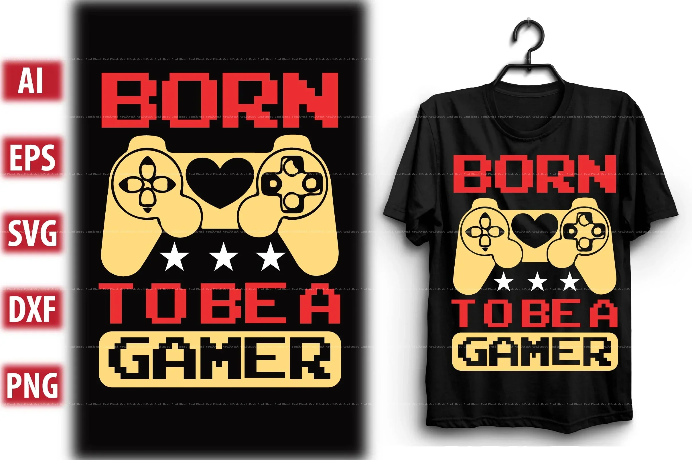 Gaming T-Shirt Design SVG Bundle - Image 9