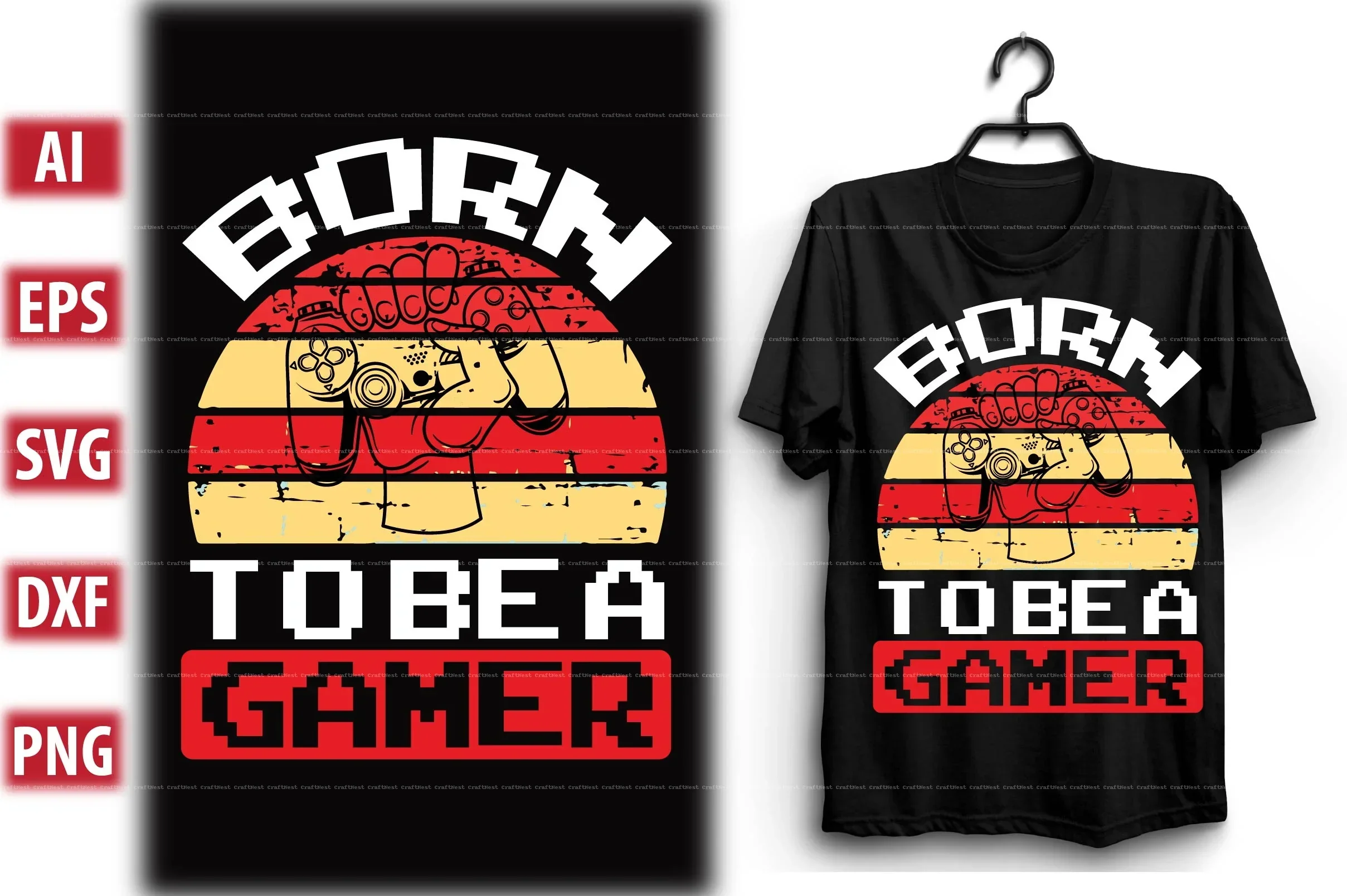 Gaming T-Shirt Design SVG Bundle - Image 3