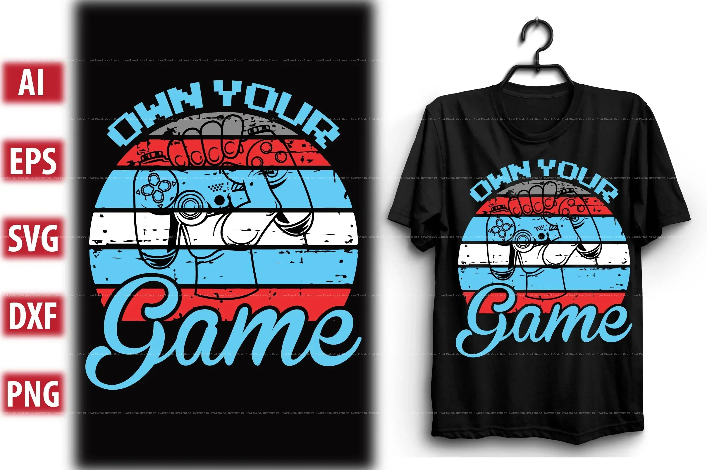 Gaming T-Shirt Design SVG Bundle - Image 7