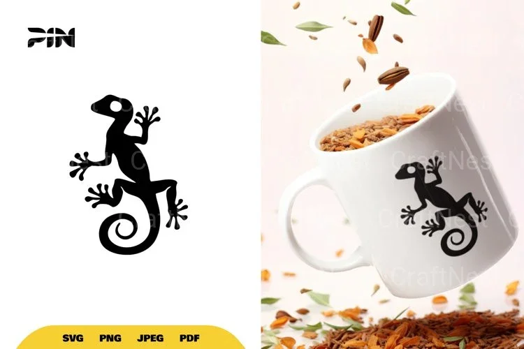 Gecko Silhouette SVG Bundle
