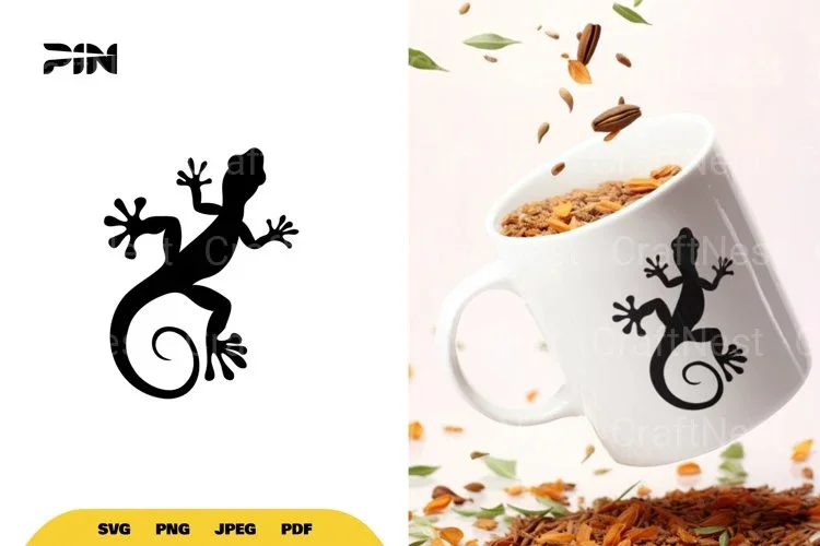 Gecko Silhouette SVG Bundle