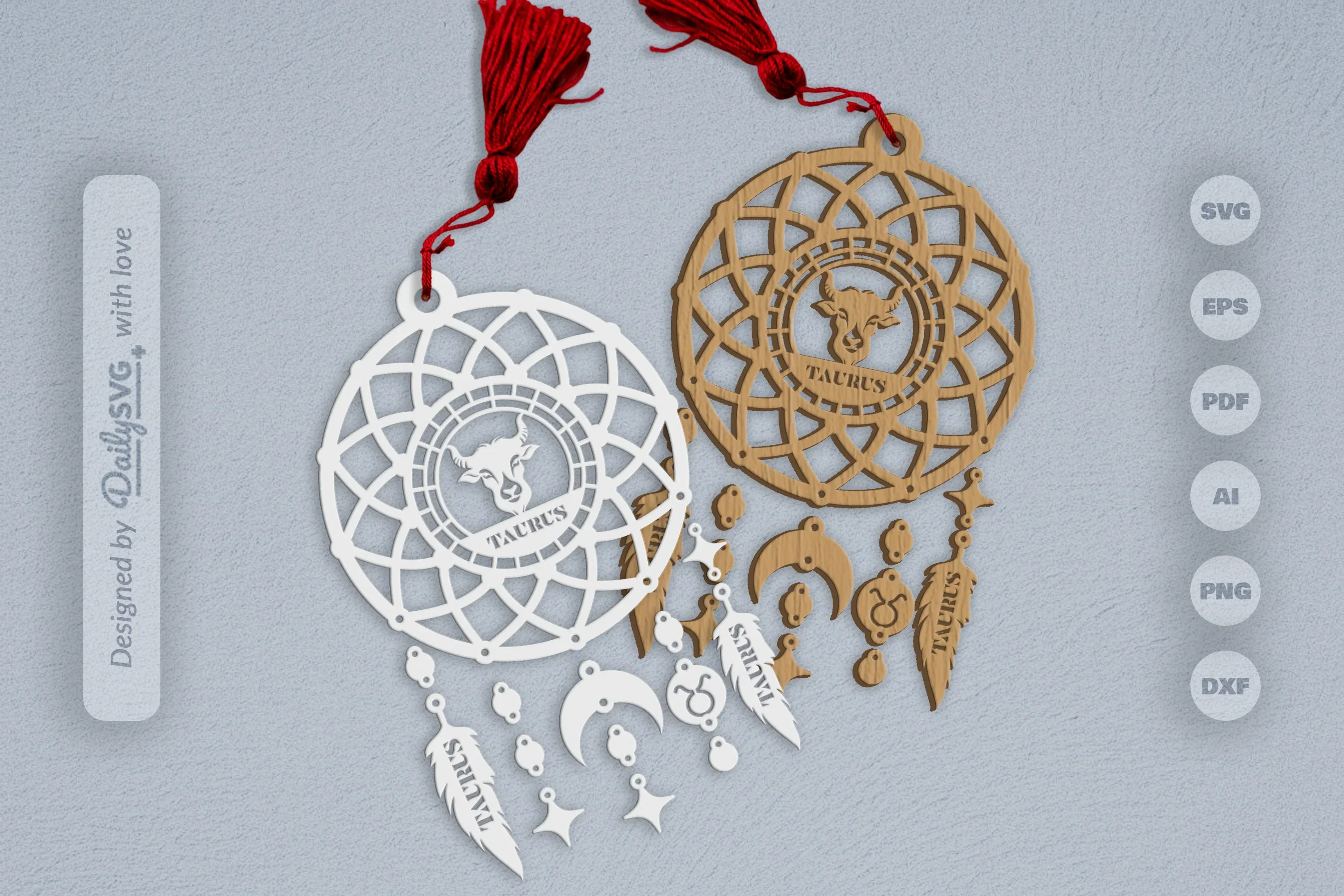 Gemini Dream Catcher Set SVG Bundle
