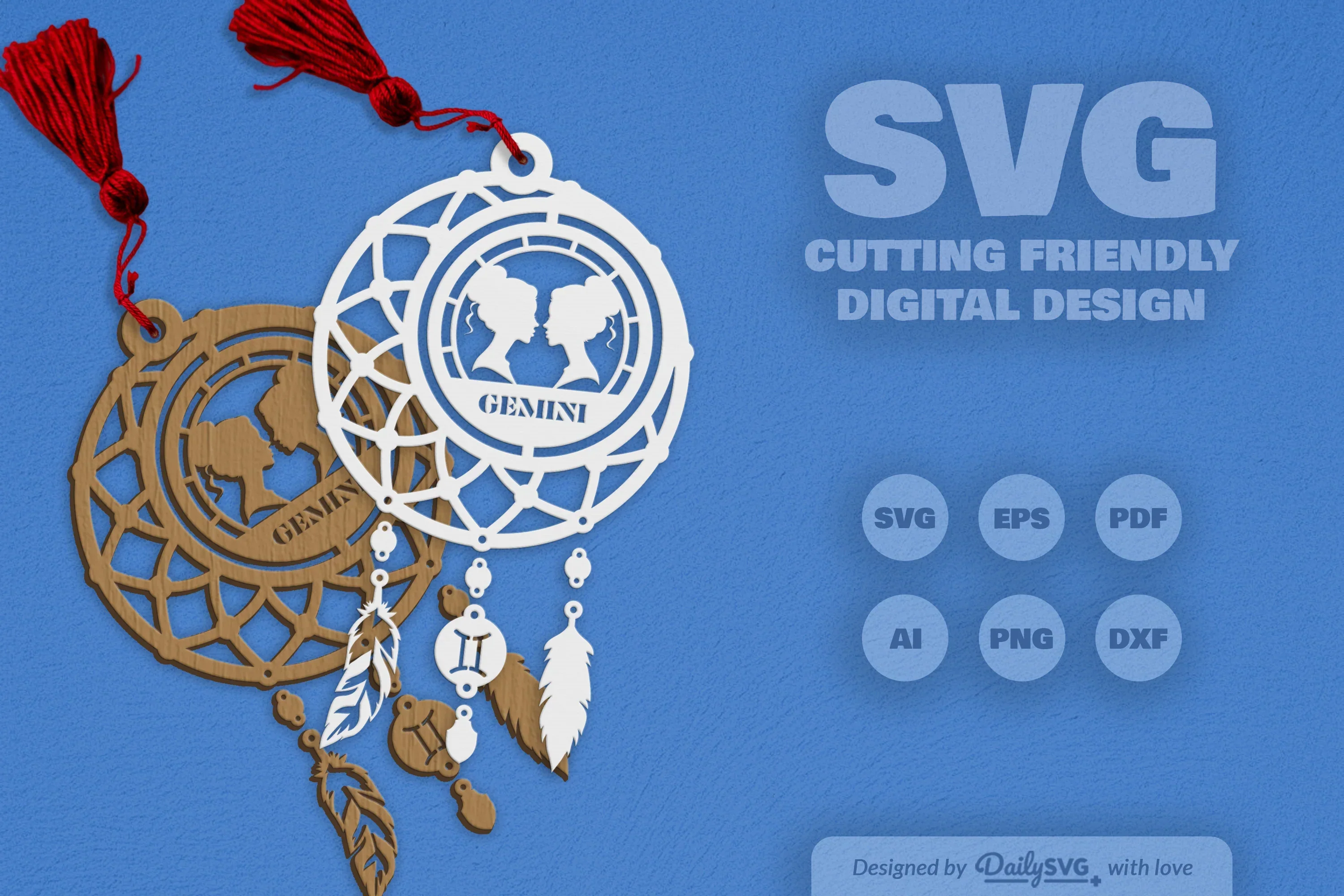 Gemini Dream Catcher Set SVG Bundle - Image 2
