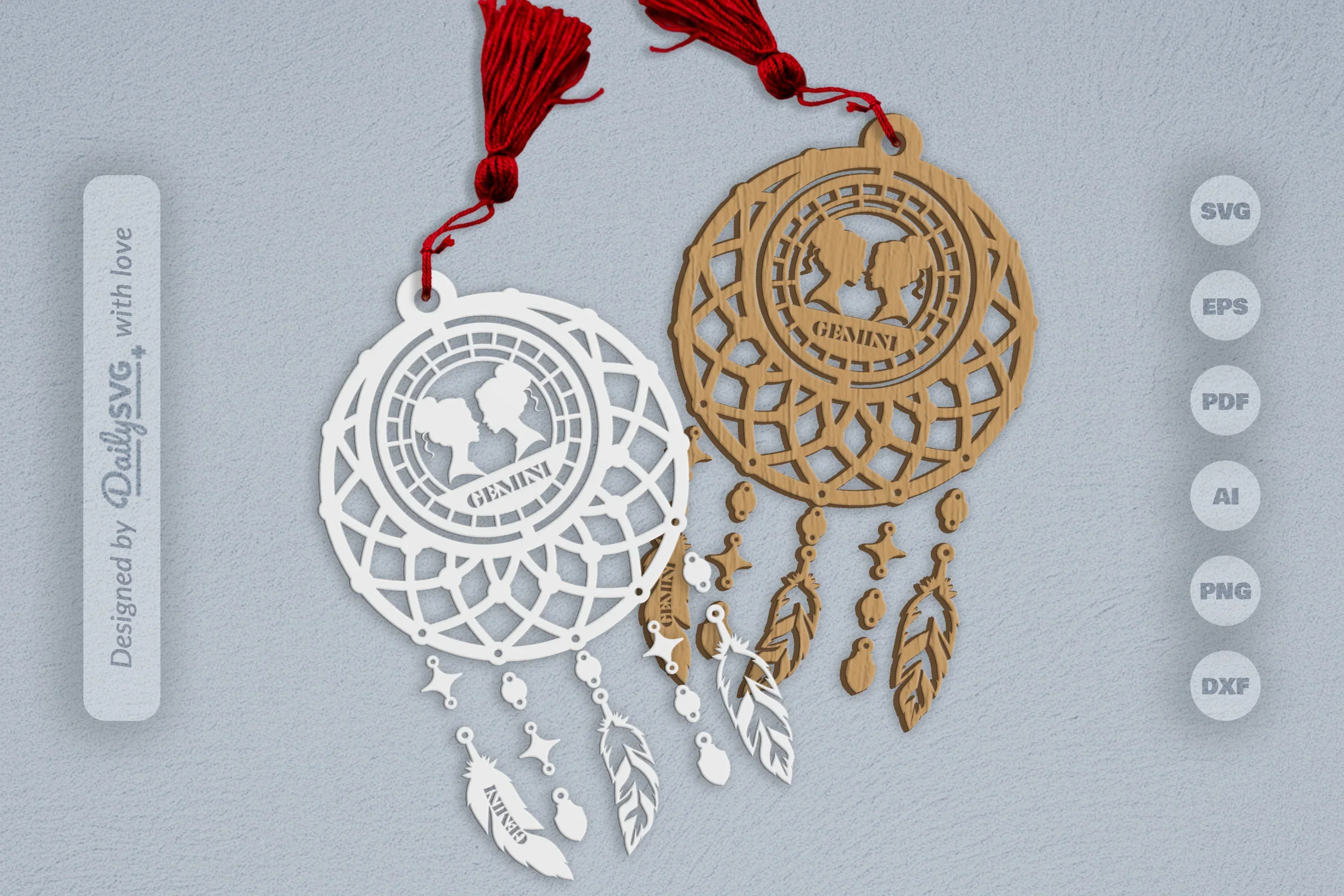 Gemini Dream Catcher Set SVG Bundle