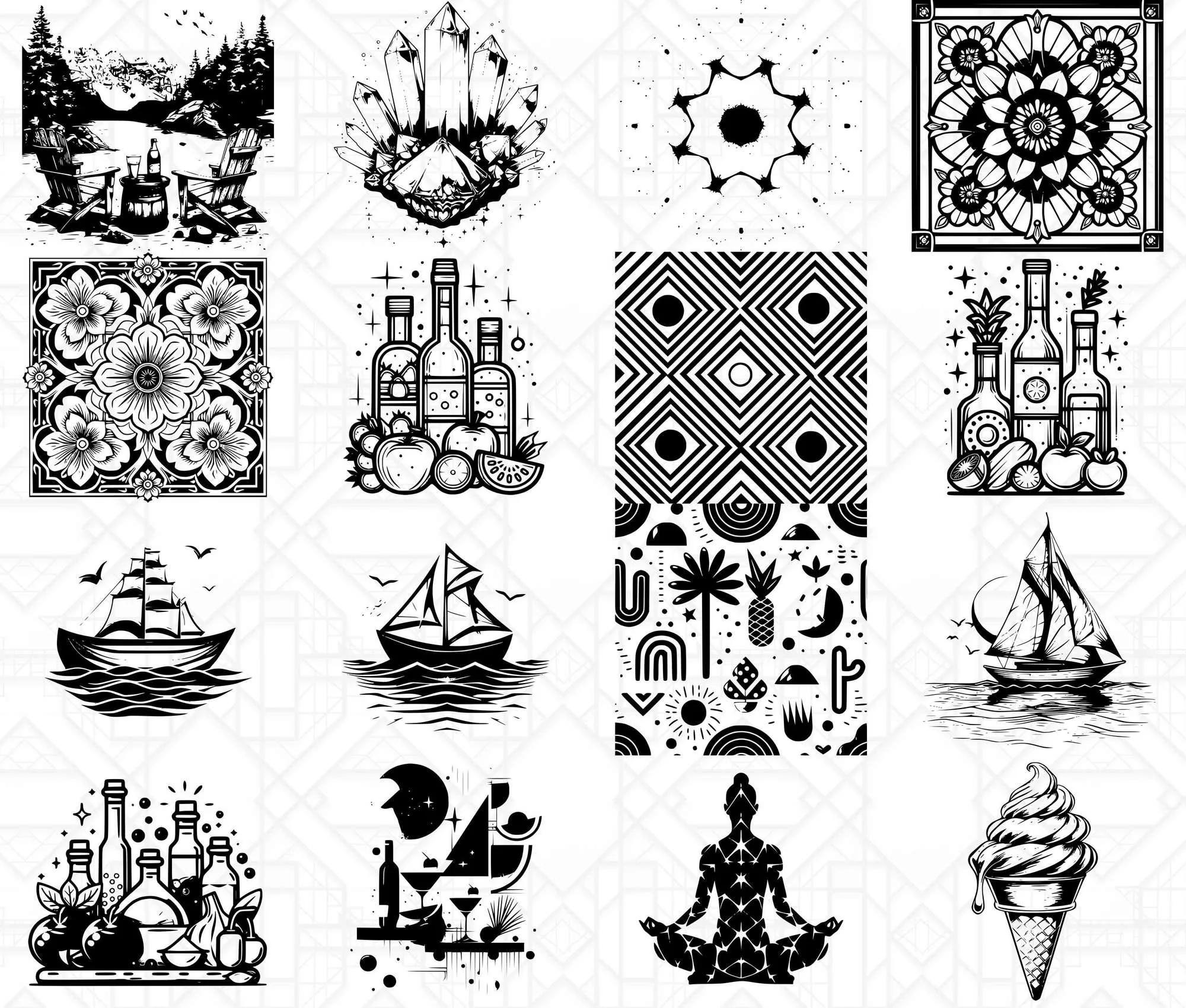 Geometric Summer SVG Bundle - Image 2