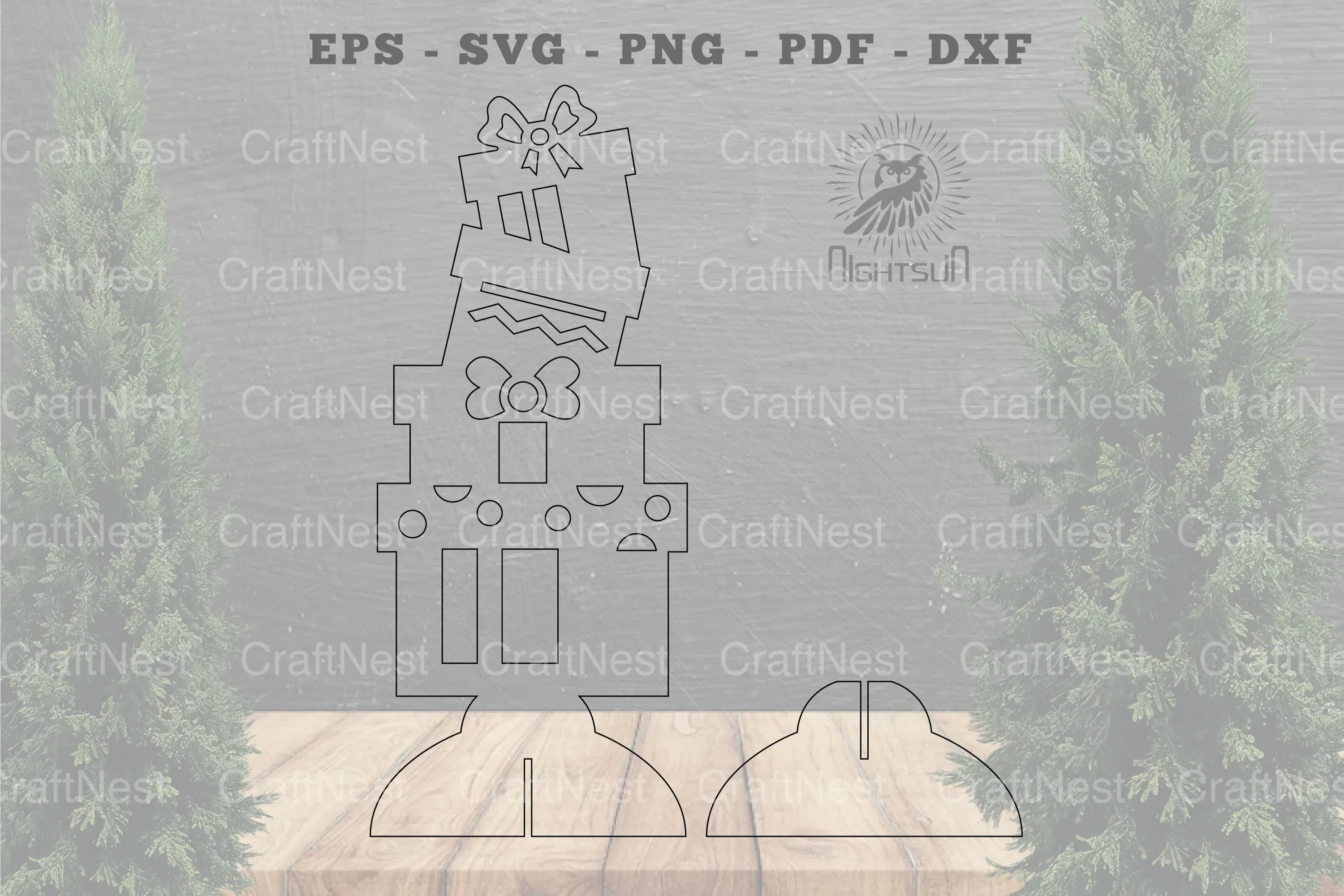 Gift Box Laser Cut Home Decor Clipart Bundle - Image 2