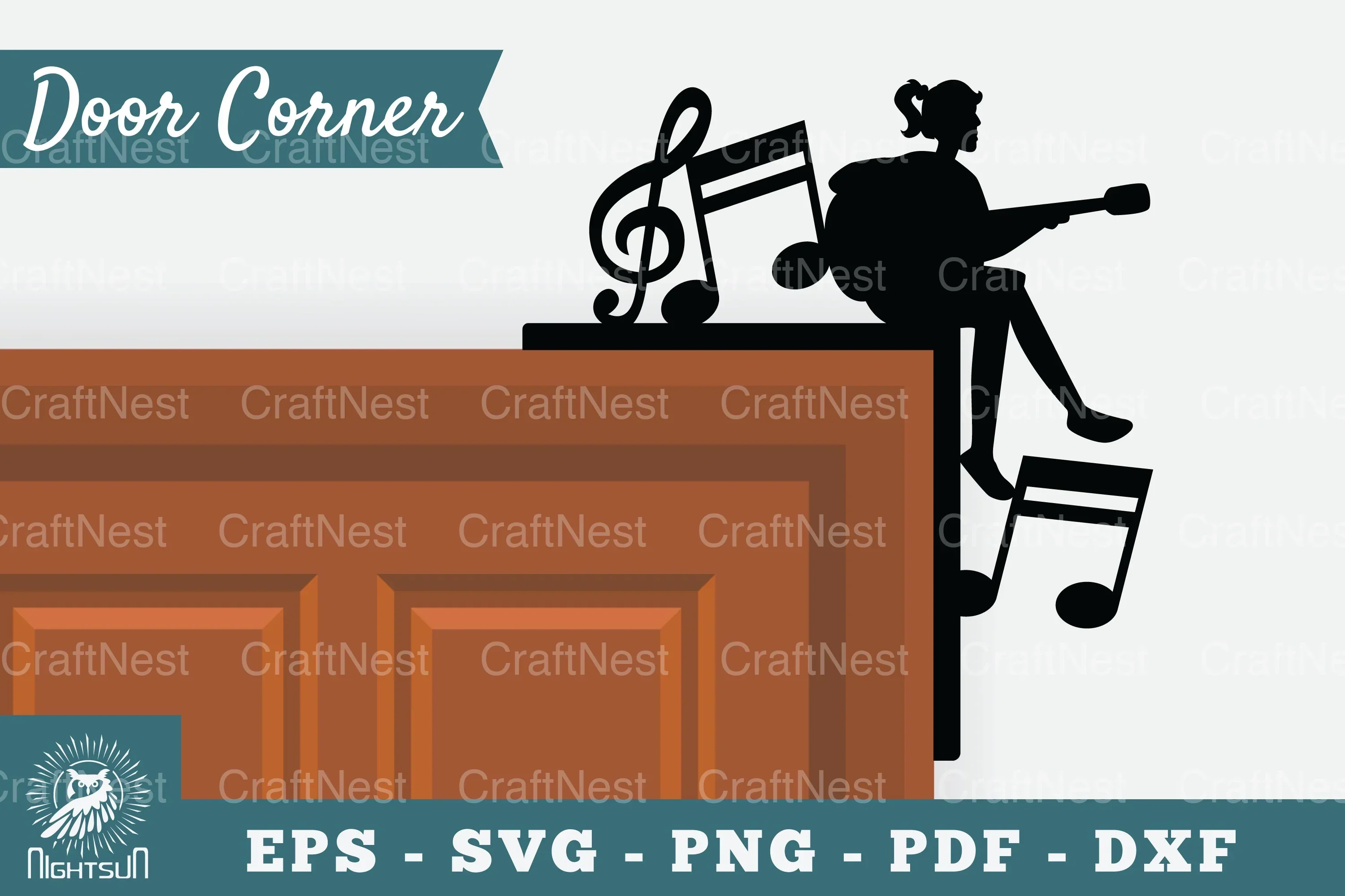 Girl Playing Guitar Clipart Bundle