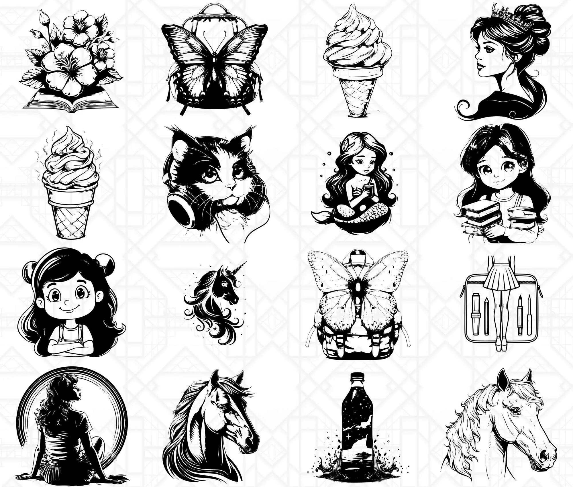 Girls Back To School SVG Bundle - Image 2