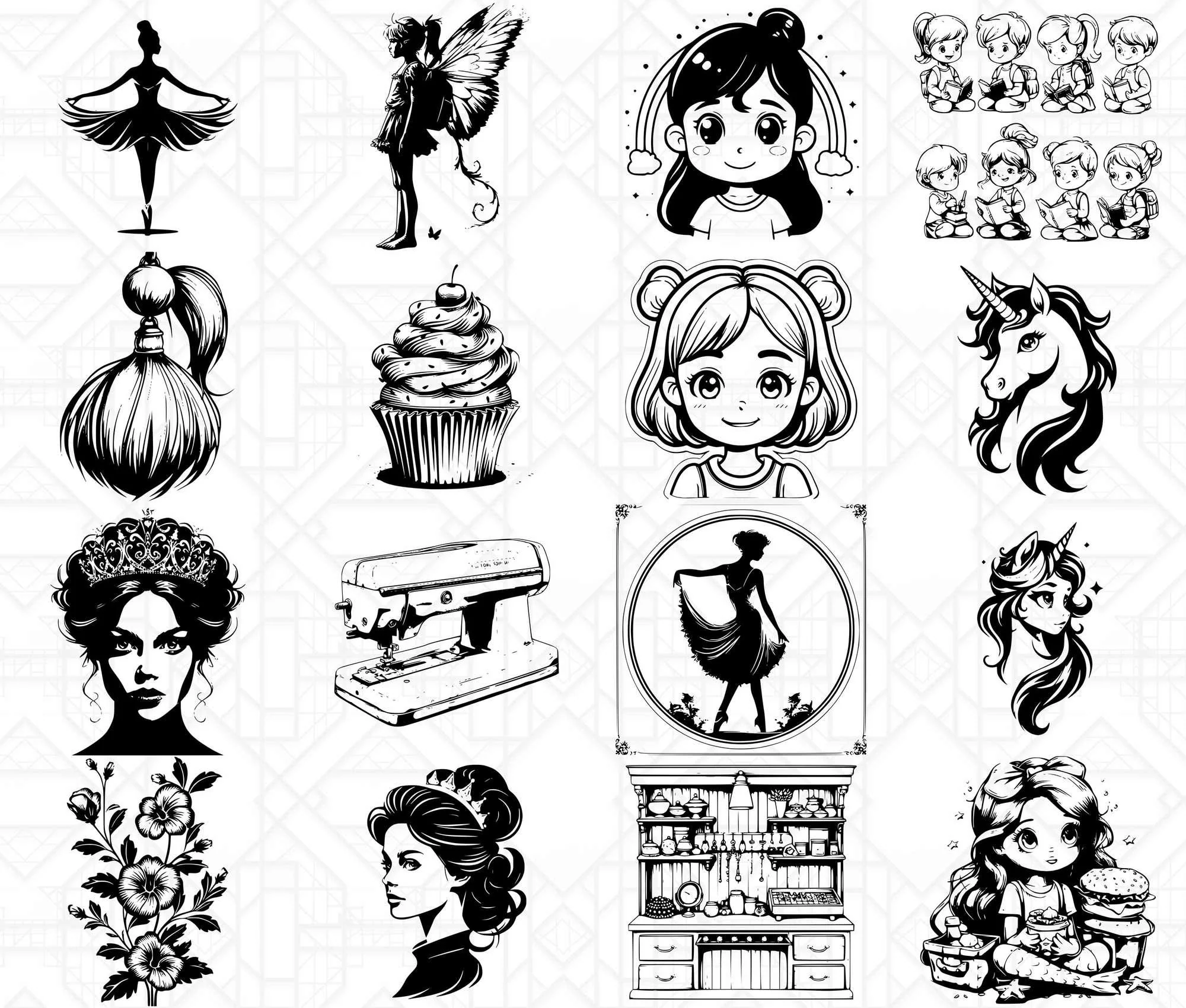 Girls Back To School SVG Bundle - Image 4