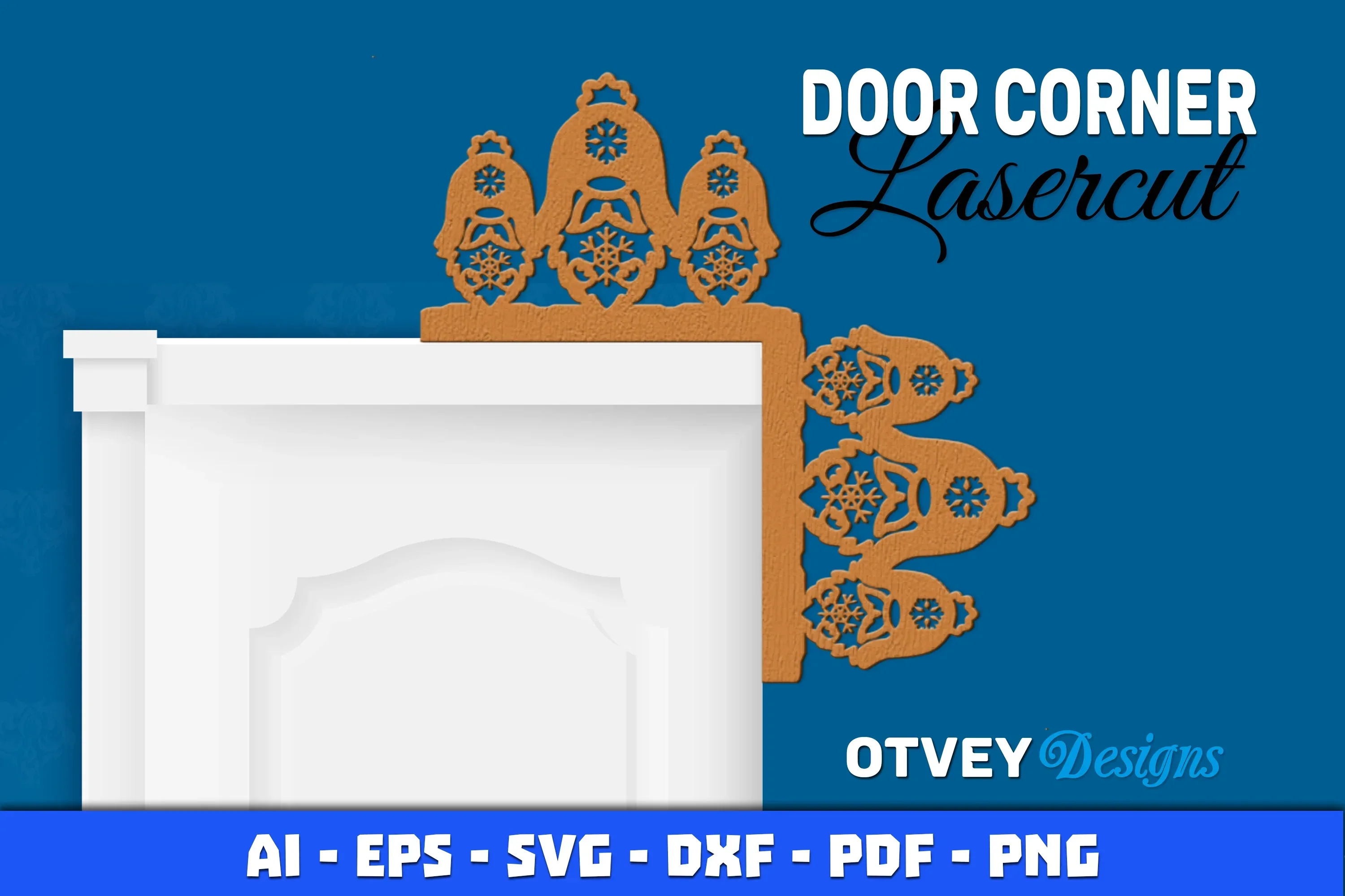 Gnome Christmas Door Corner SVG Bundle