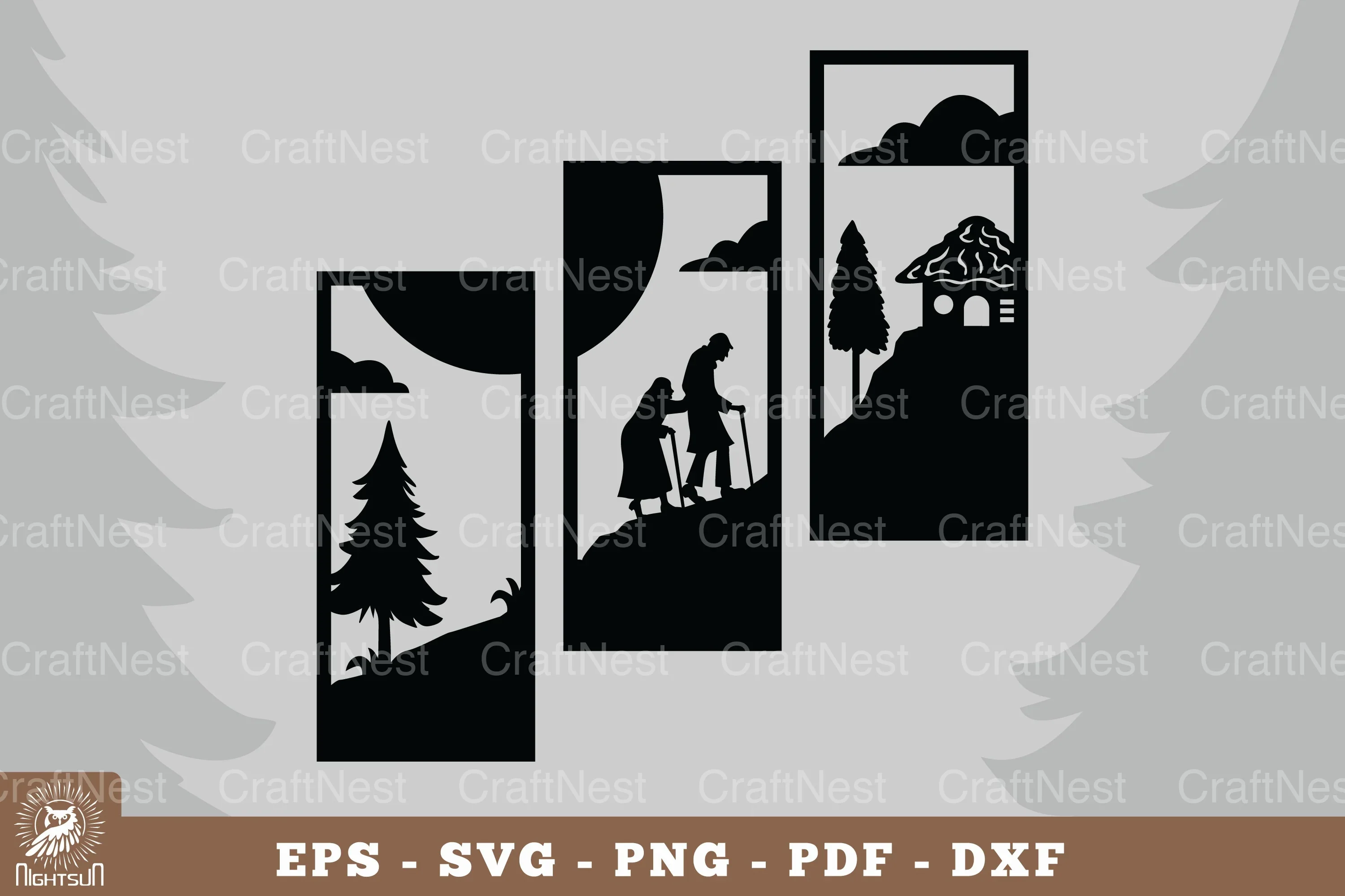 Grandparents Love Home Decor SVG Bundle