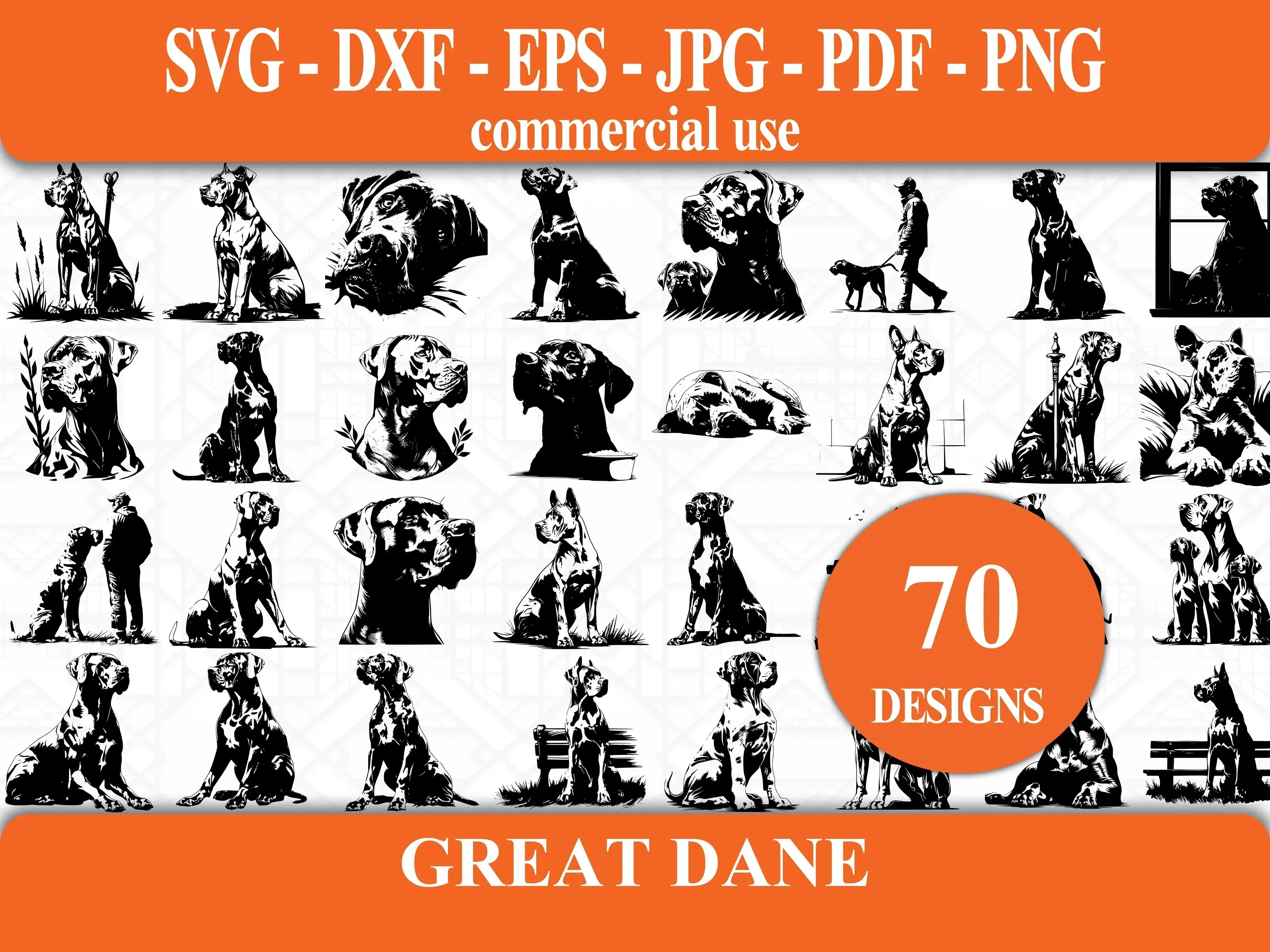 Great Dane SVG Bundle