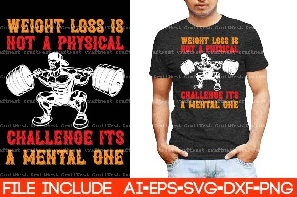 Gym T-Shirt SVG Bundle - Image 2
