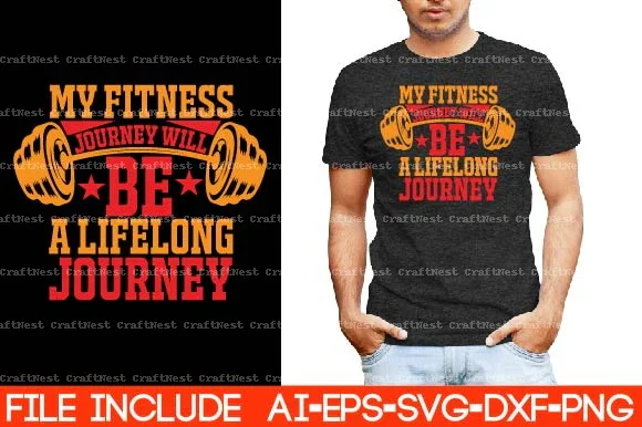 Gym T-Shirt SVG Bundle - Image 5