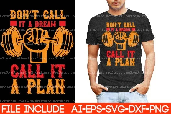 Gym T-Shirt SVG Bundle - Image 8