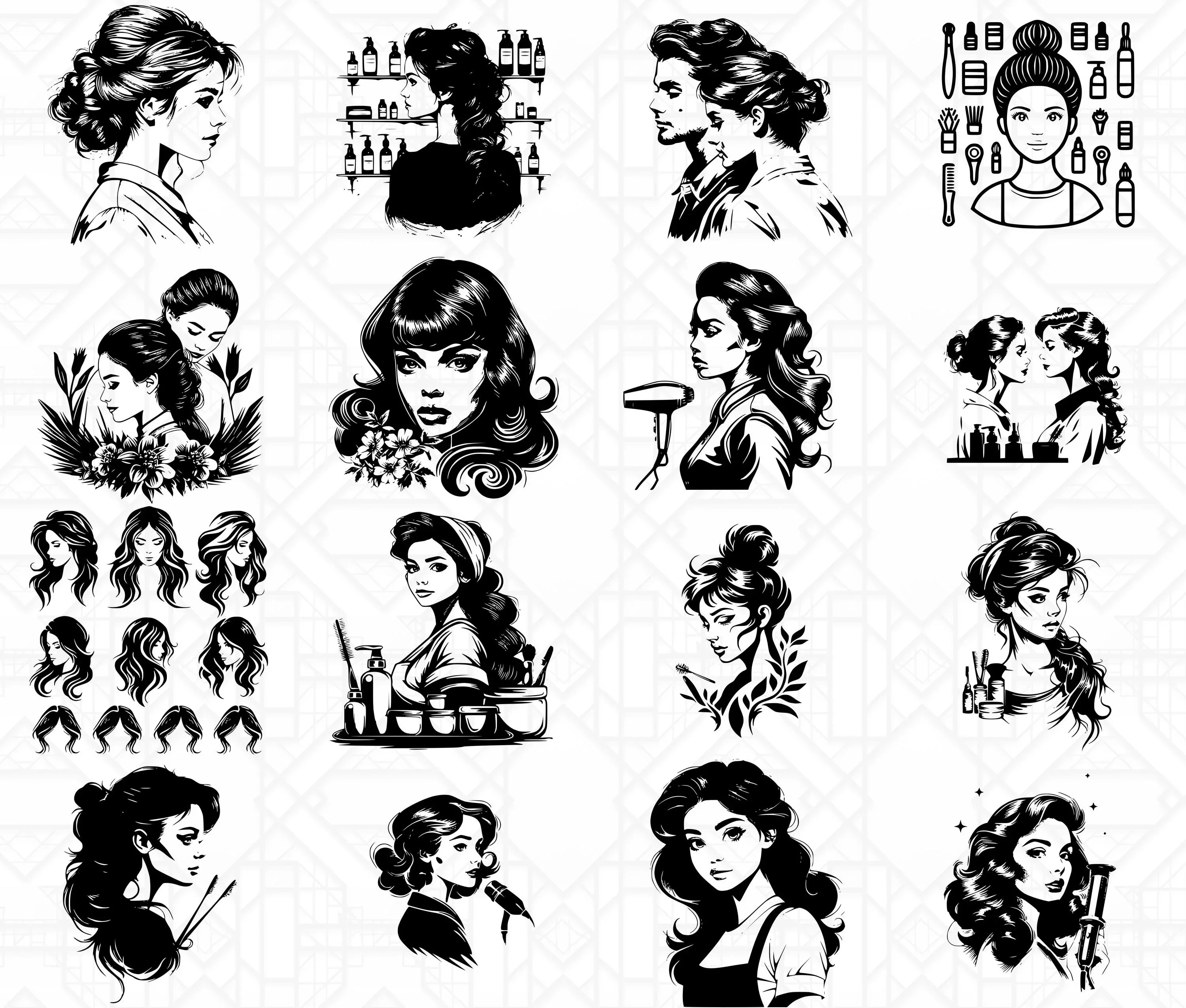 Hairdresser SVG Bundle - Image 2
